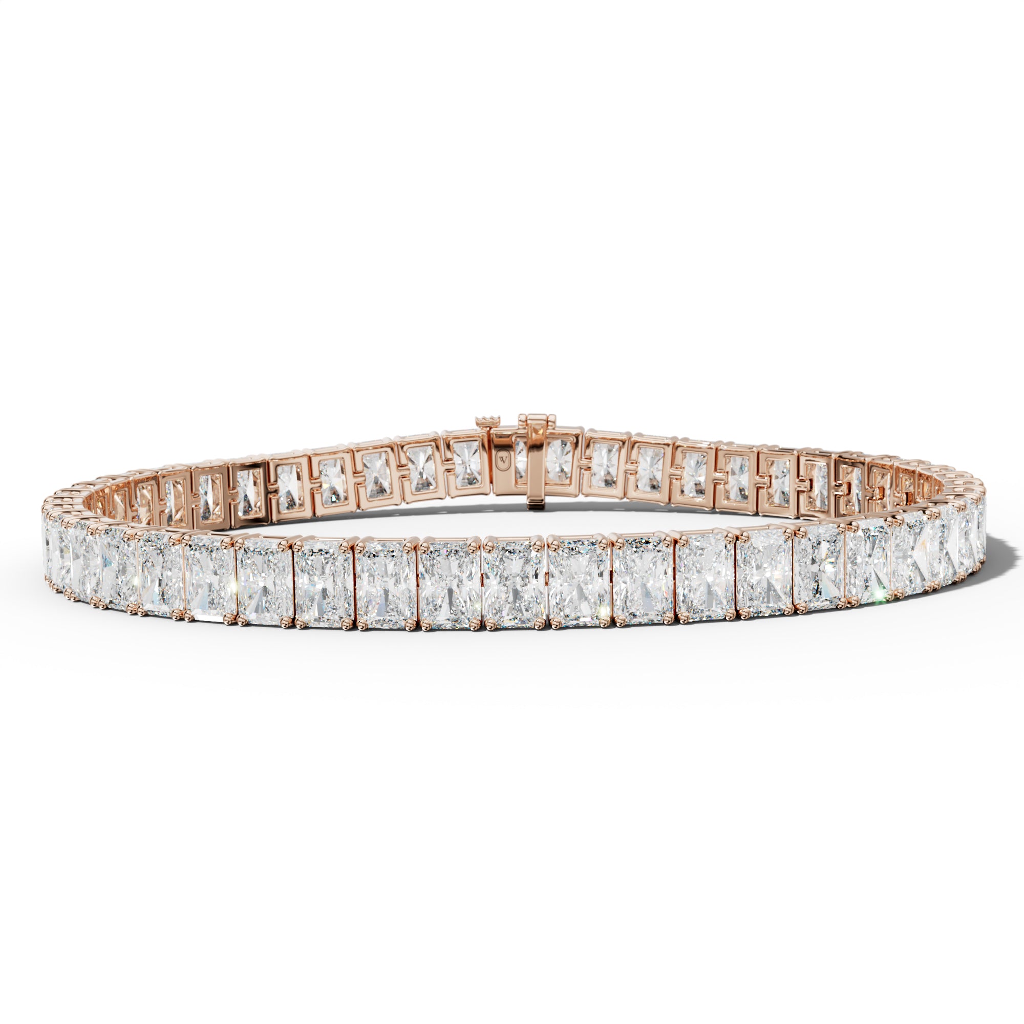 16.0 Carat Radiant Diamond Tennis Bracelet