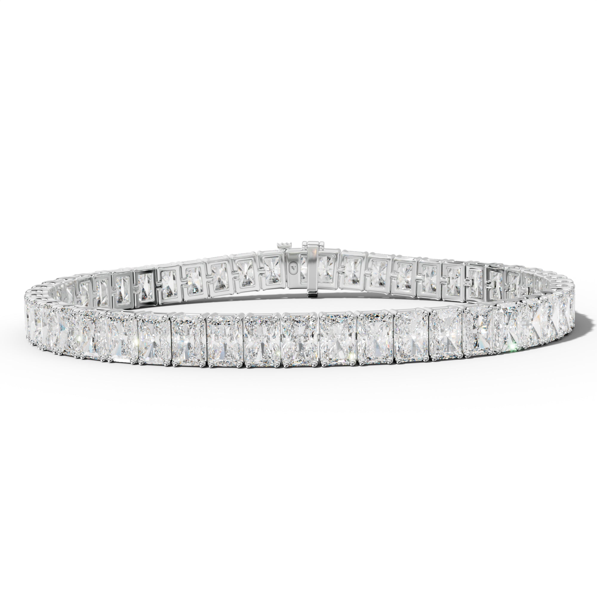 16.0 Carat Radiant Diamond Tennis Bracelet