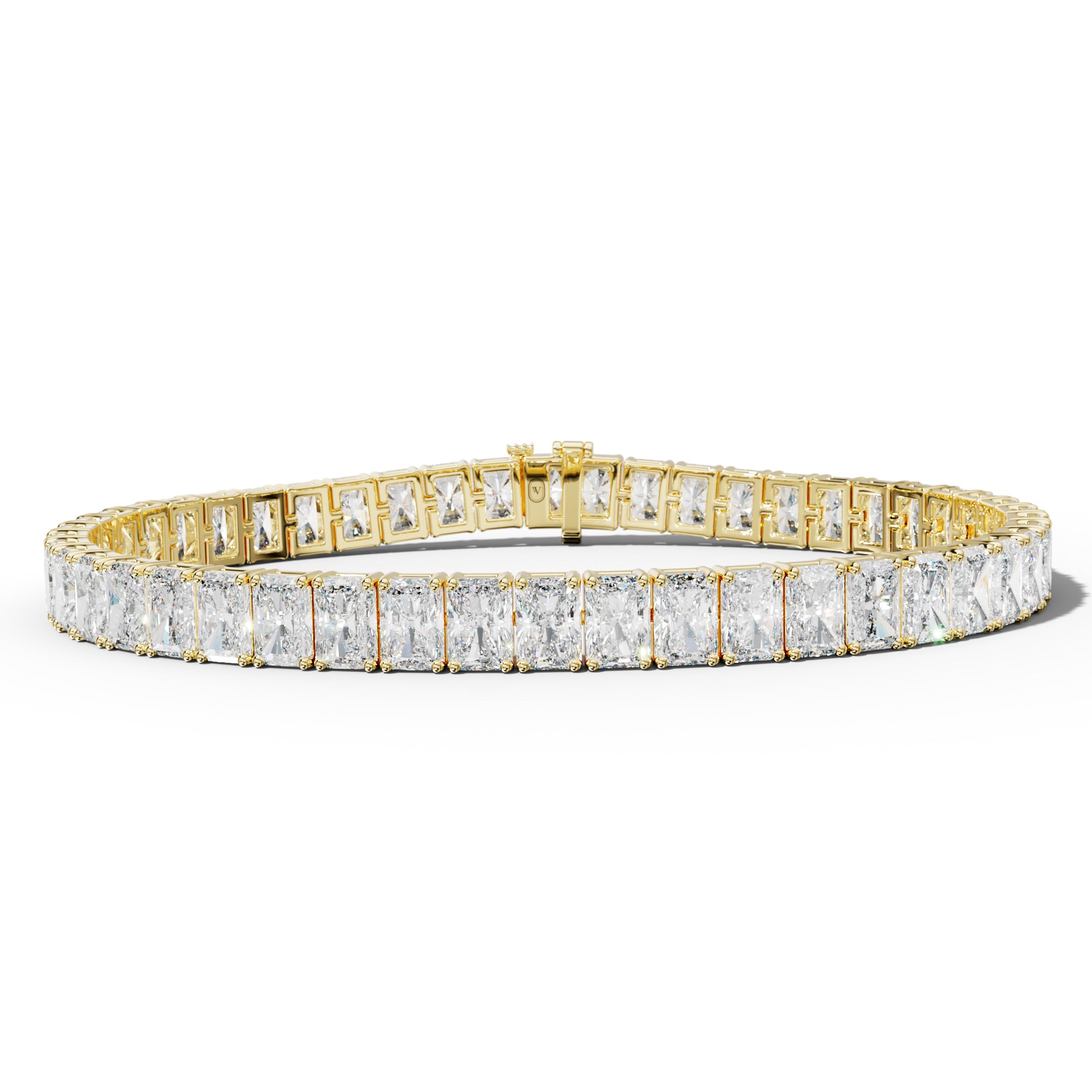 16.0 Carat Radiant Diamond Tennis Bracelet