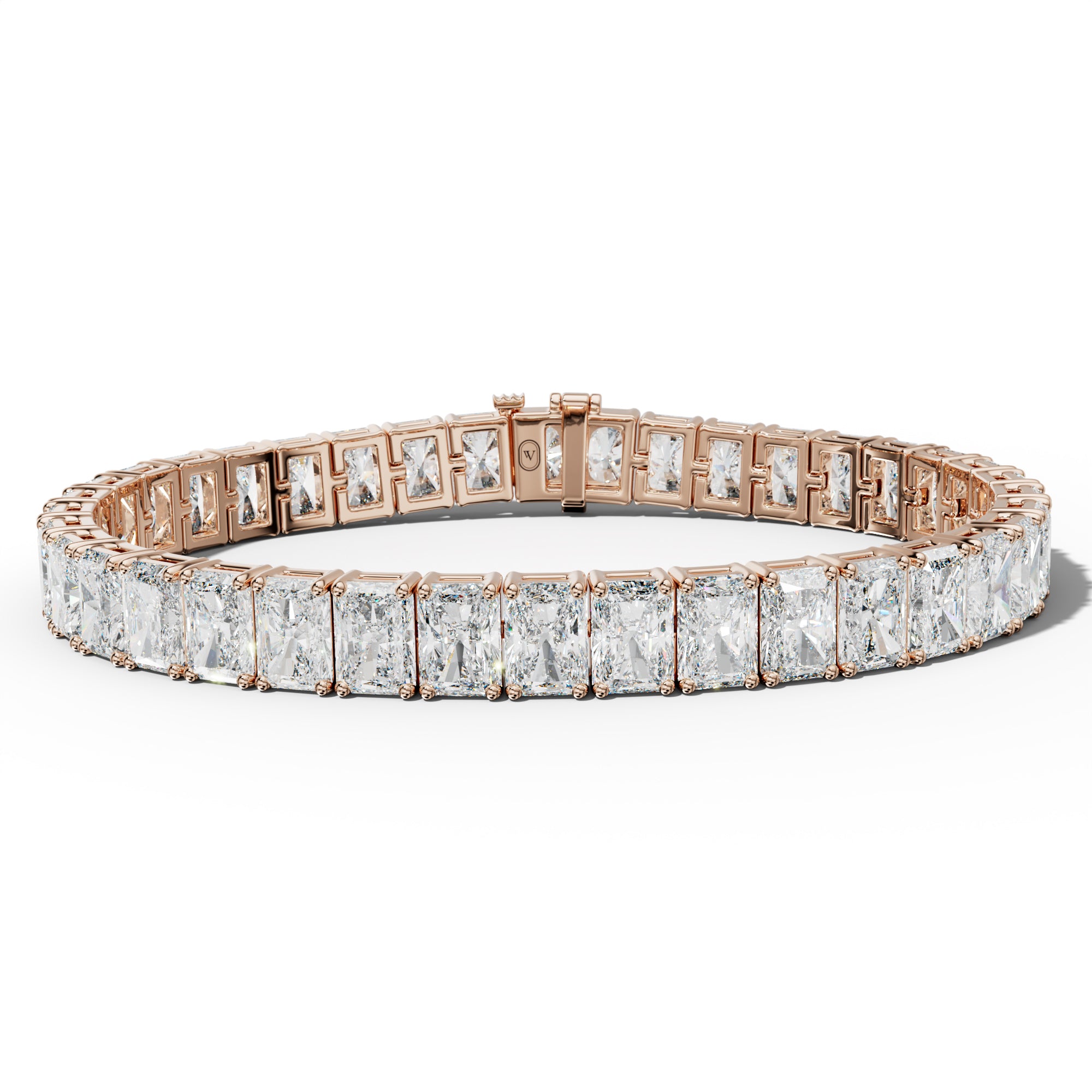 31.0 Carat Radiant Diamond Tennis Bracelet