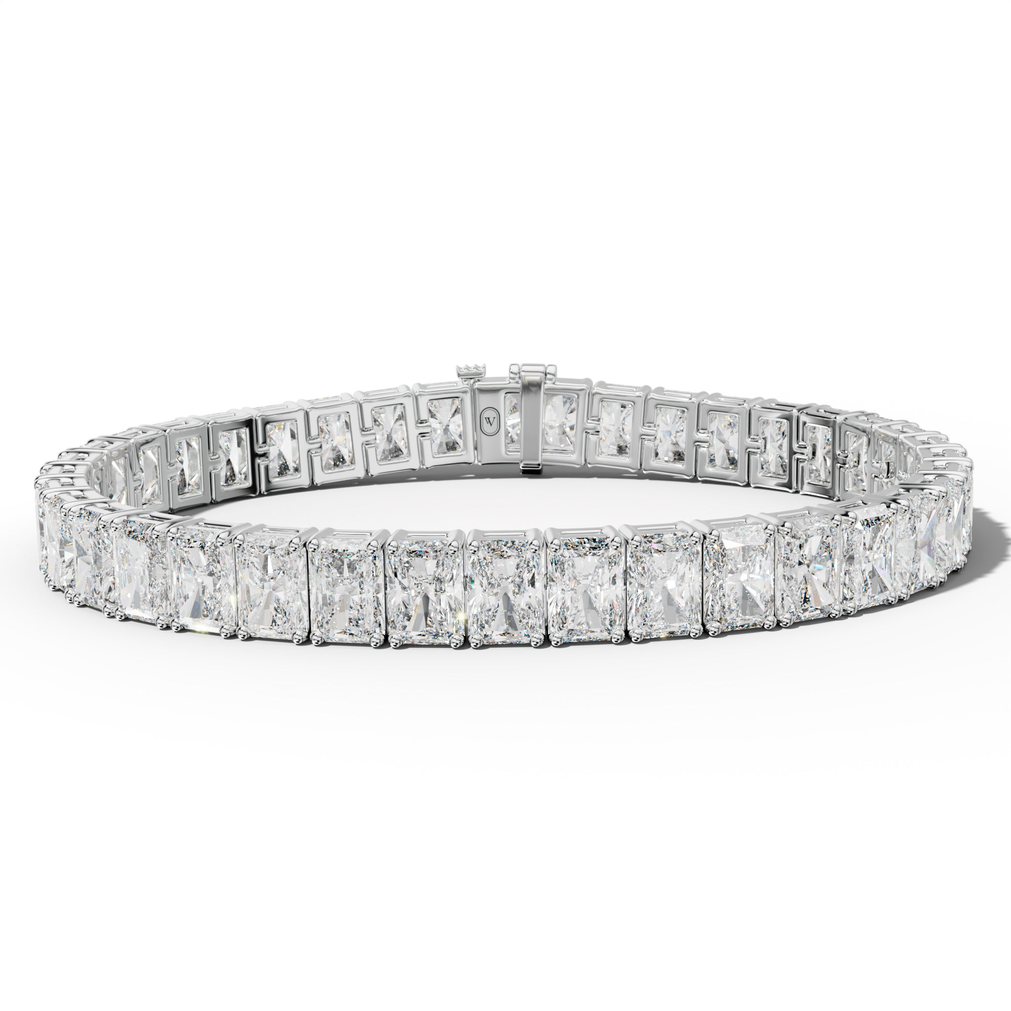 31.0 Carat Radiant Diamond Tennis Bracelet