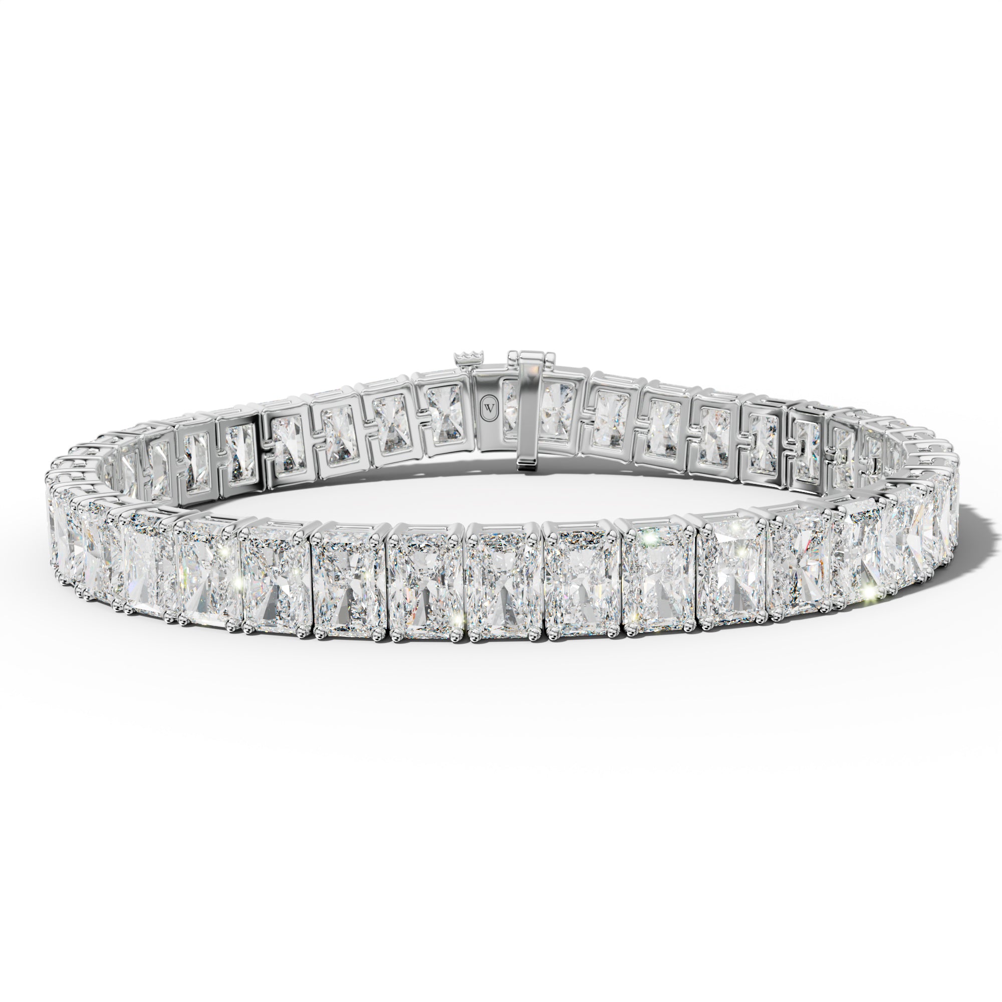33.0 Carat Radiant Diamond Tennis Bracelet