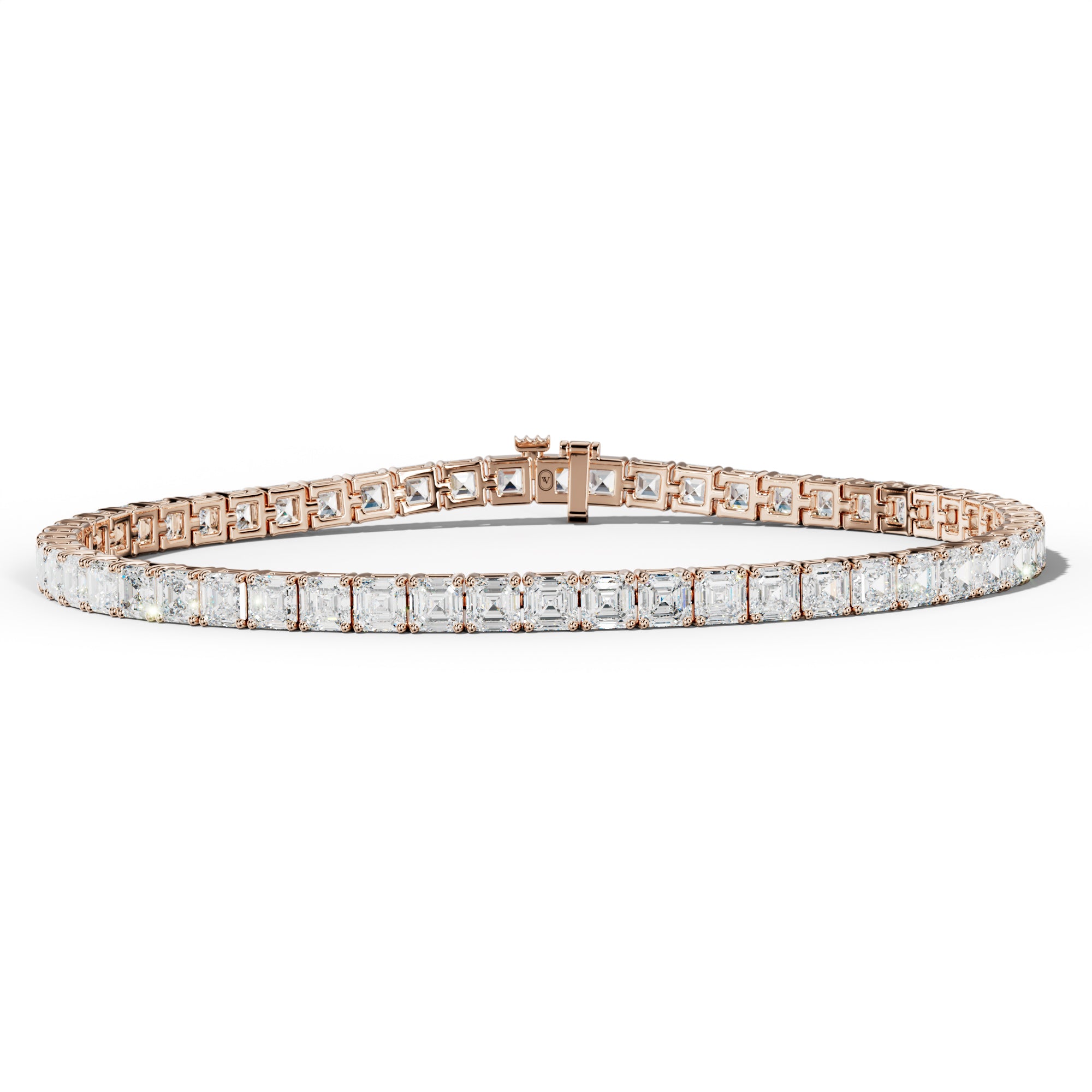 9.0 Carat Asscher Diamond Tennis Bracelet