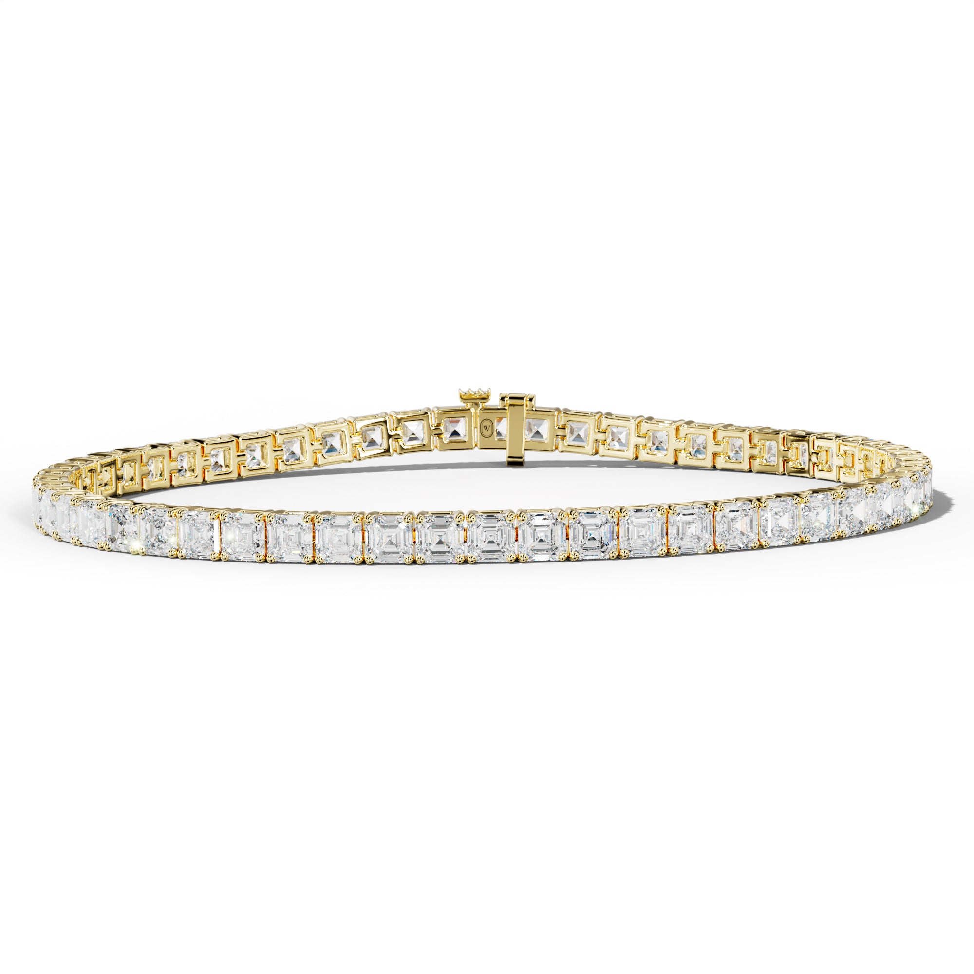 9.0 Carat Asscher Diamond Tennis Bracelet