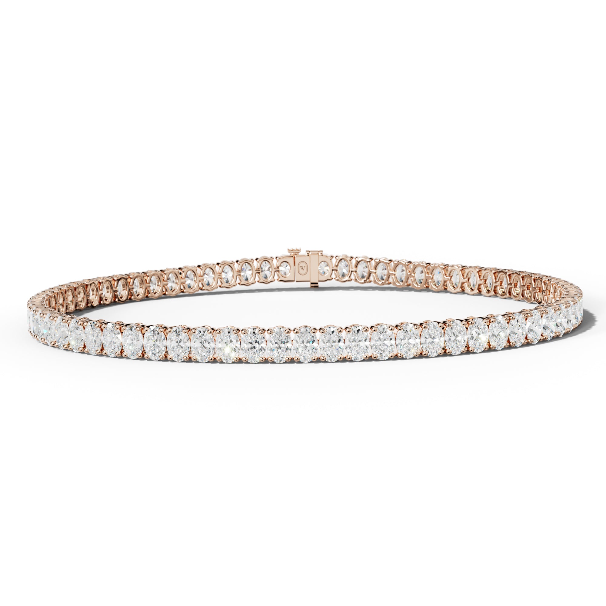 6.0 Carat Oval Diamond Tennis Bracelet