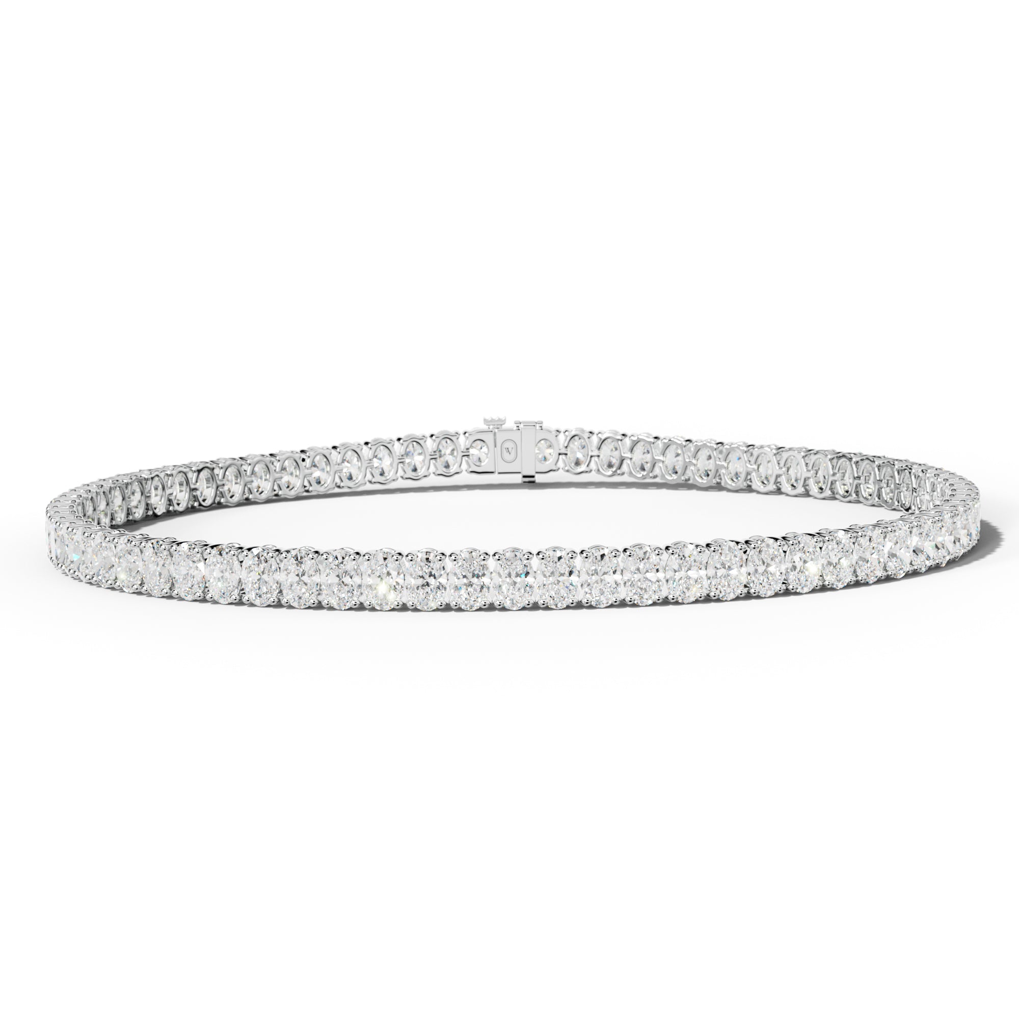 6.0 Carat Oval Diamond Tennis Bracelet