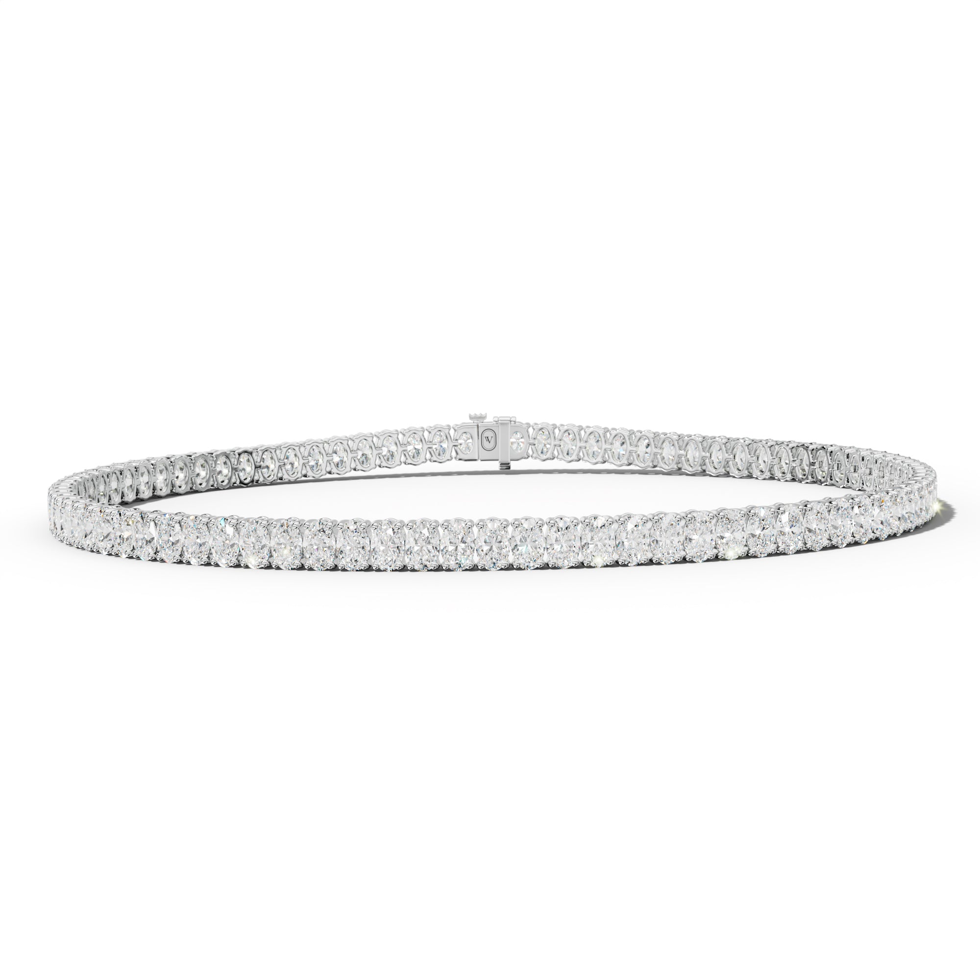 4.0 Carat Oval Diamond Tennis Bracelet