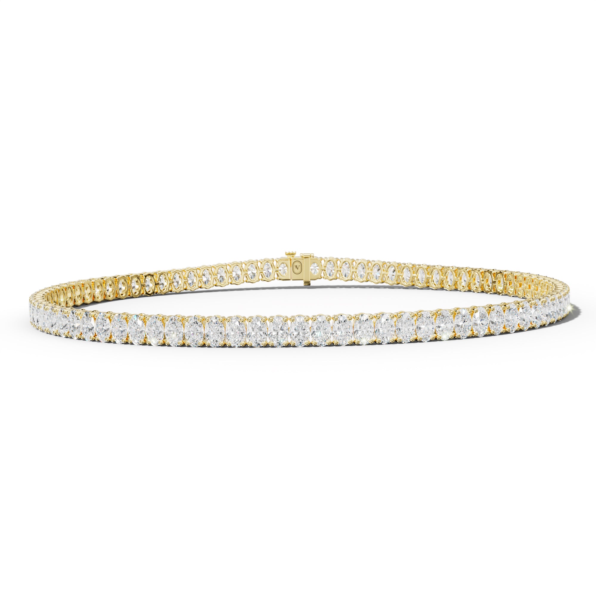 4.0 Carat Oval Diamond Tennis Bracelet