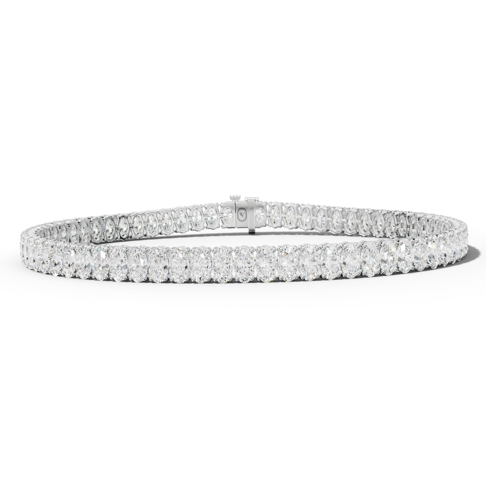 8.0 Carat Oval Diamond Tennis Bracelet
