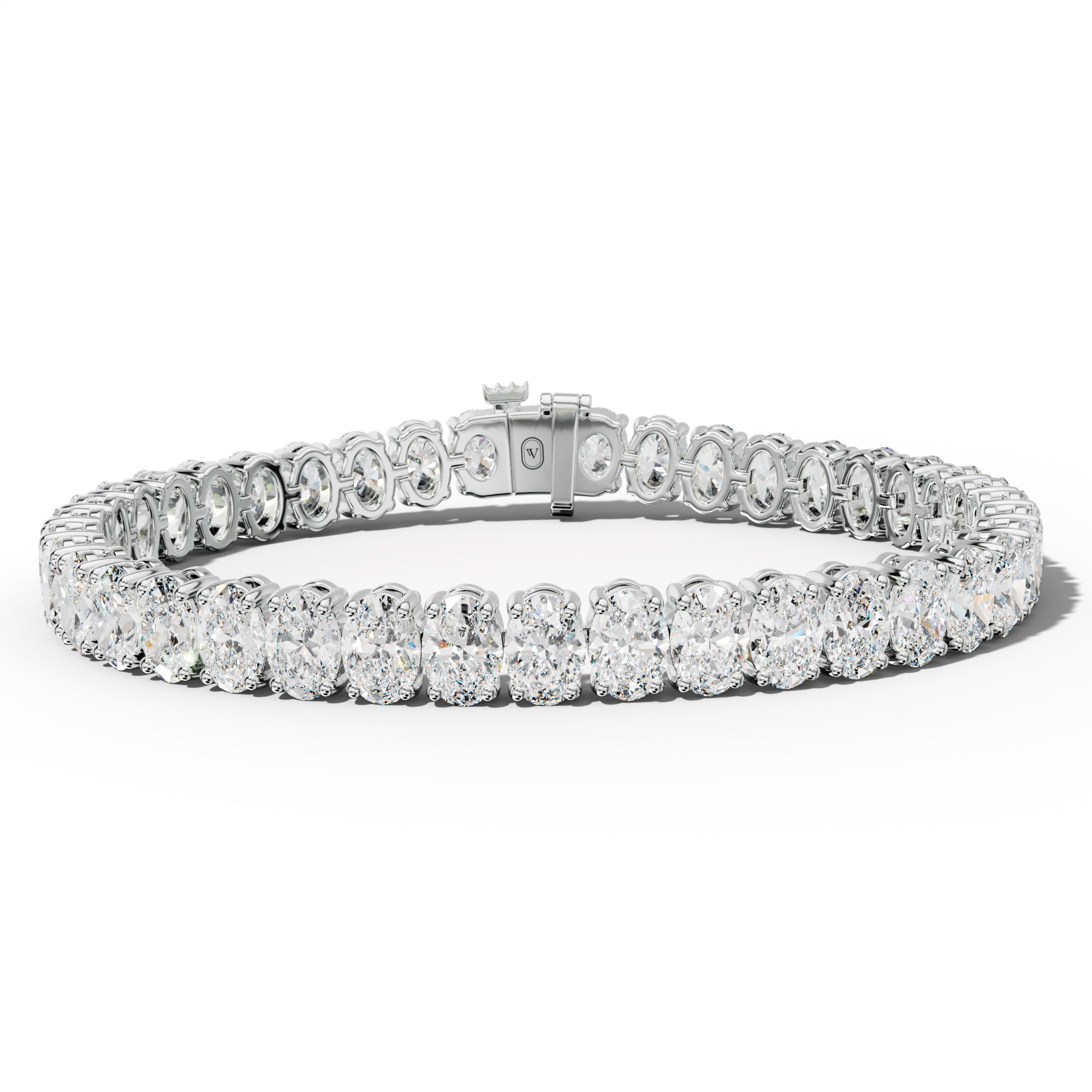 20.0 Carat Oval Diamond Tennis Bracelet