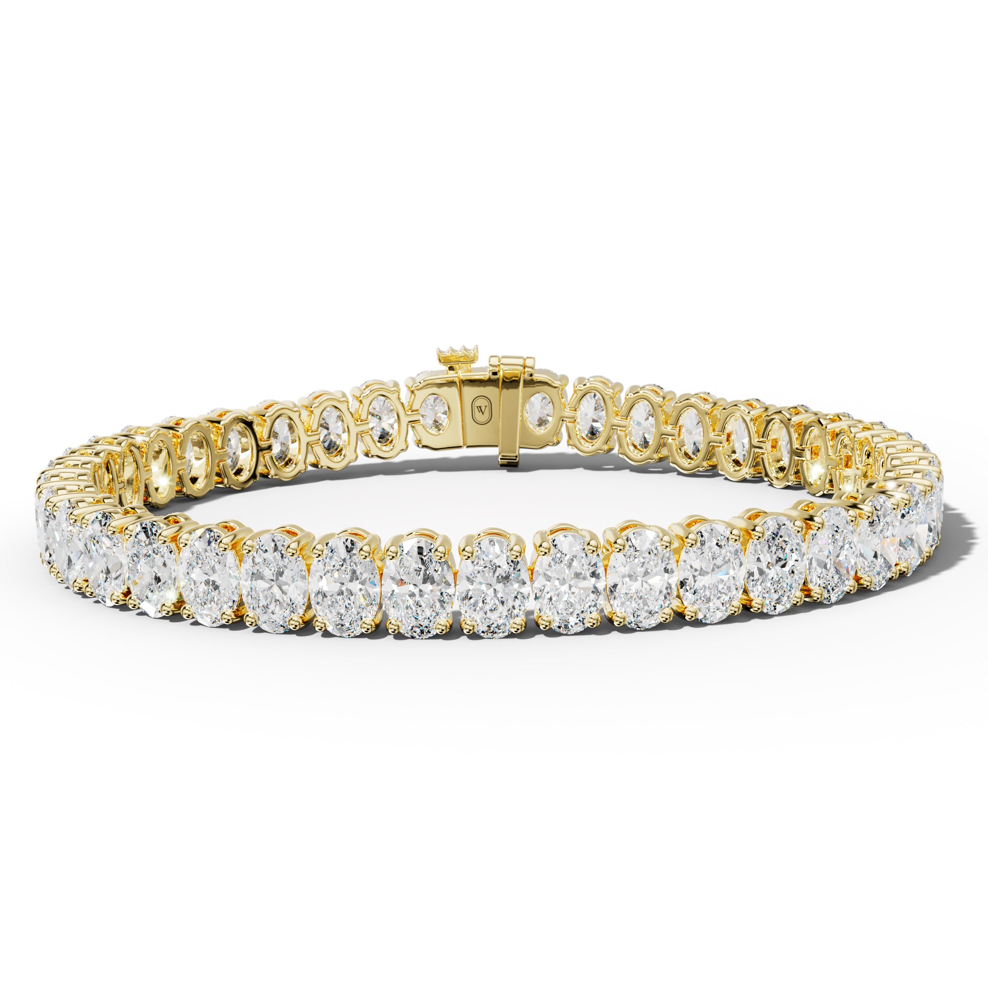 20.0 Carat Oval Diamond Tennis Bracelet
