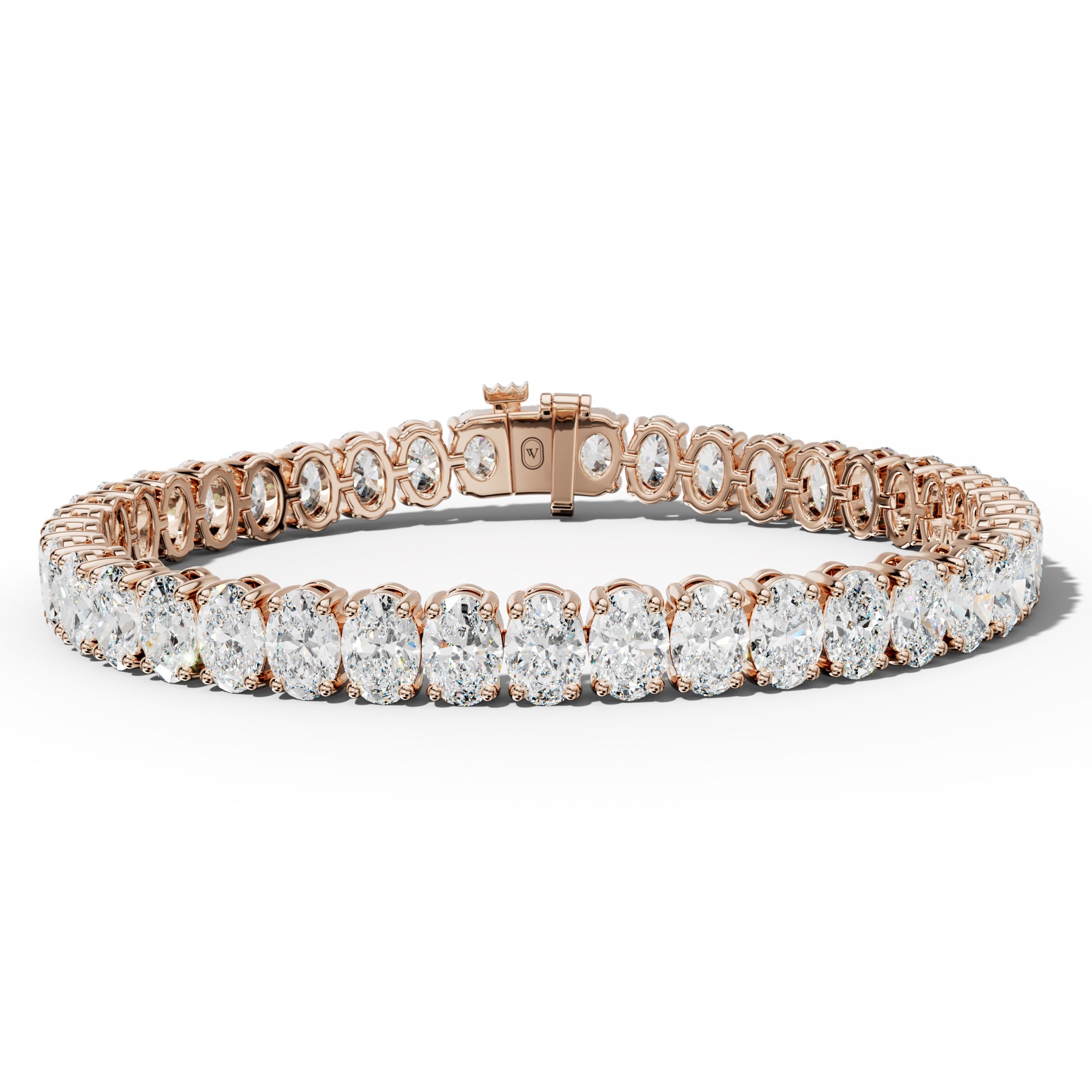 20.0 Carat Oval Diamond Tennis Bracelet