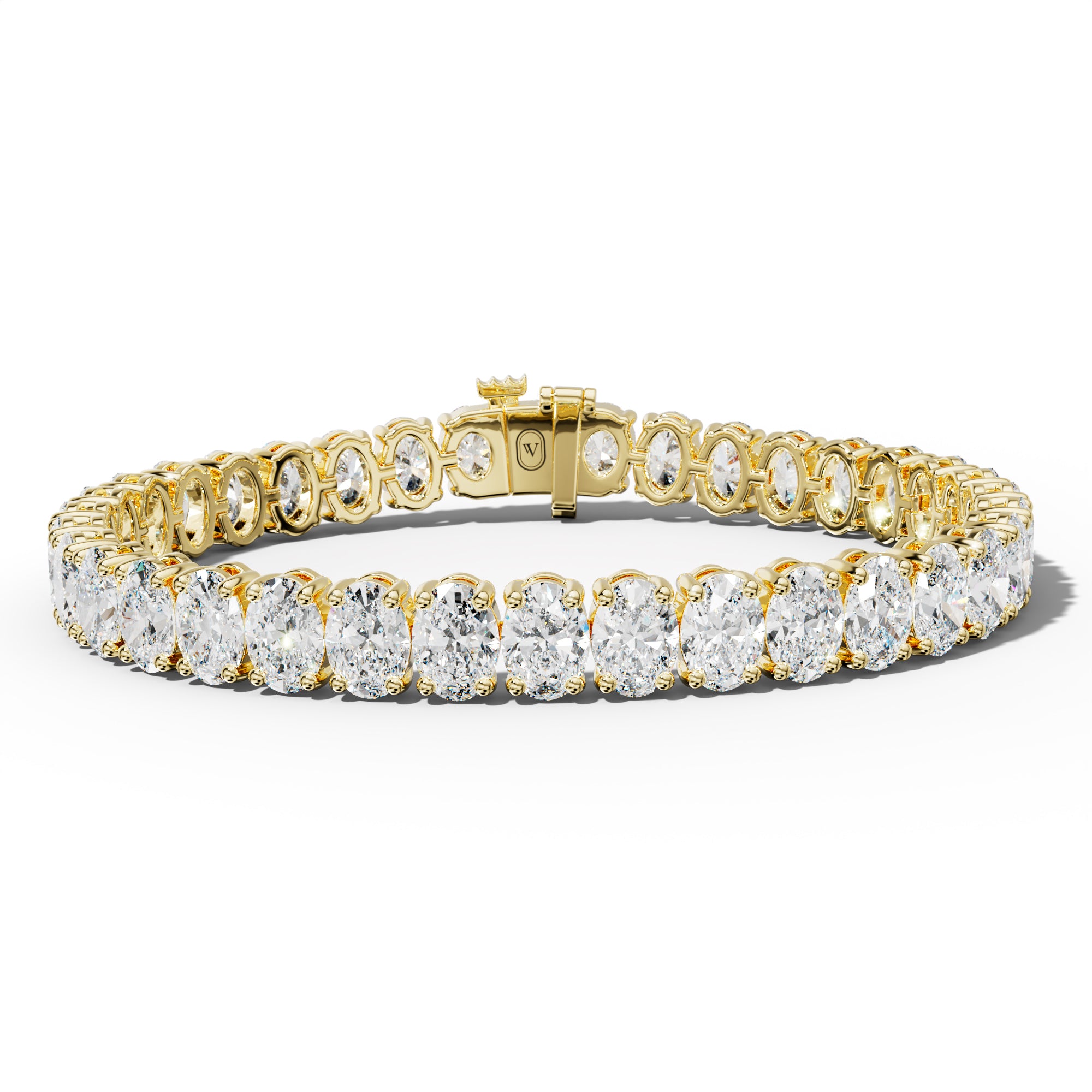 22.0 Carat Oval Diamond Tennis Bracelet