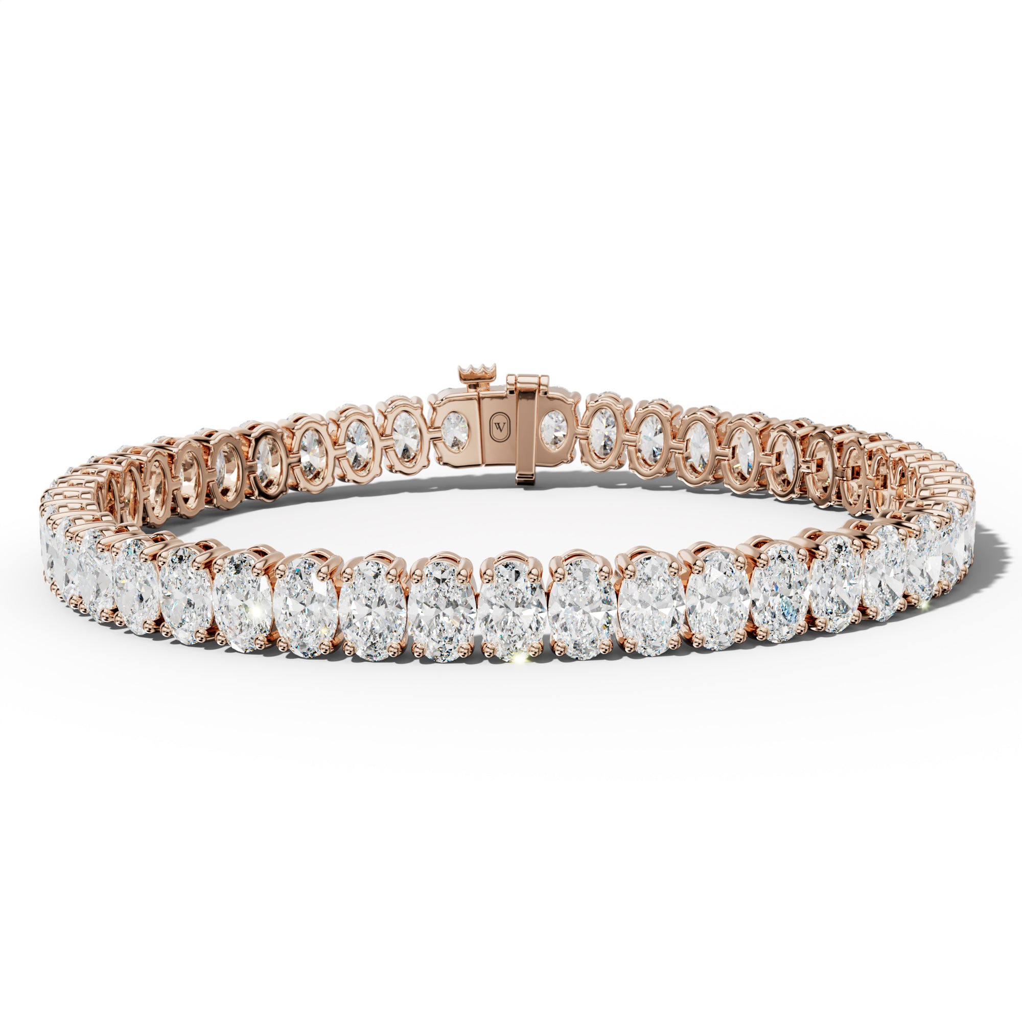 18.0 Carat Oval Diamond Tennis Bracelet
