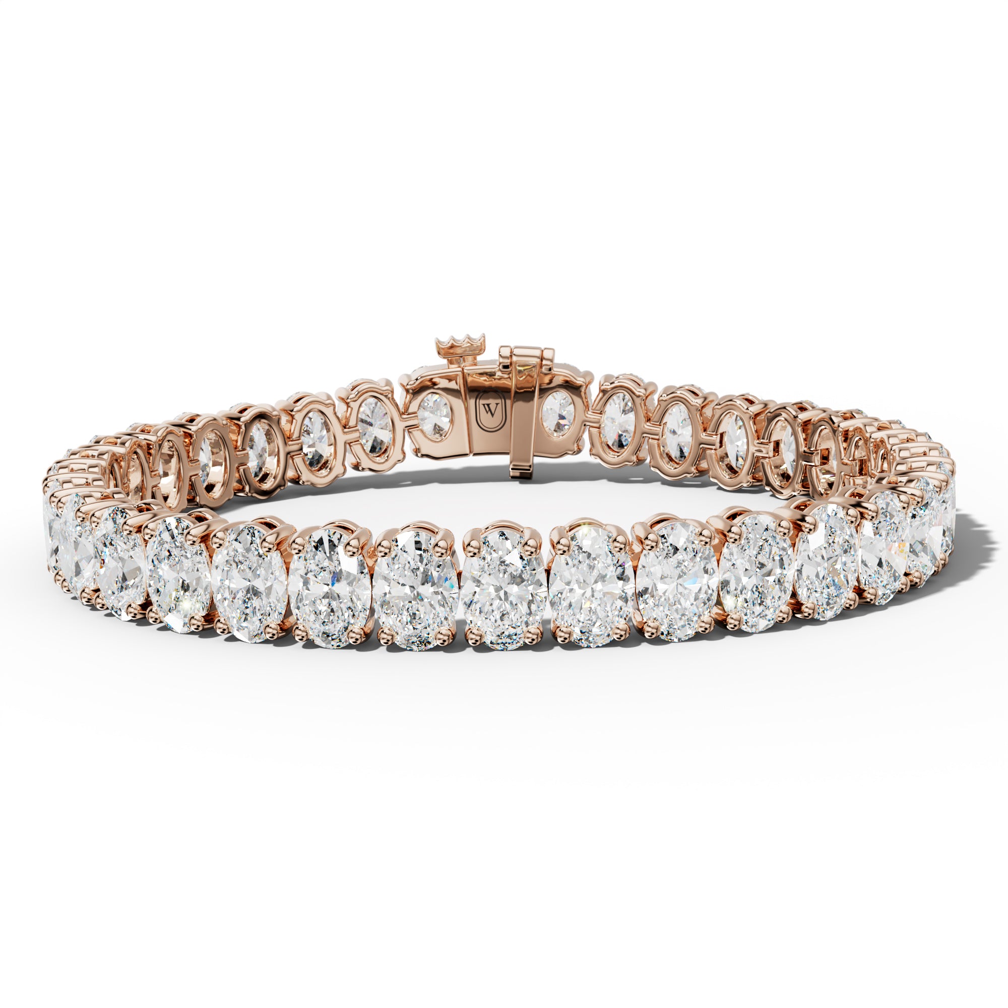 26.0 Carat Oval Diamond Tennis Bracelet