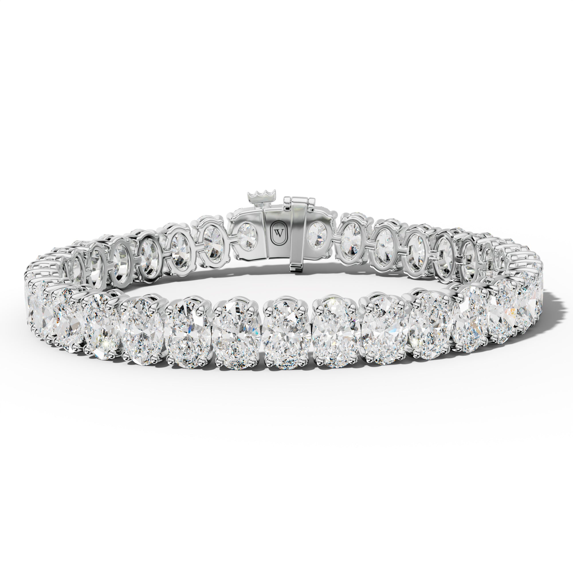 26.0 Carat Oval Diamond Tennis Bracelet