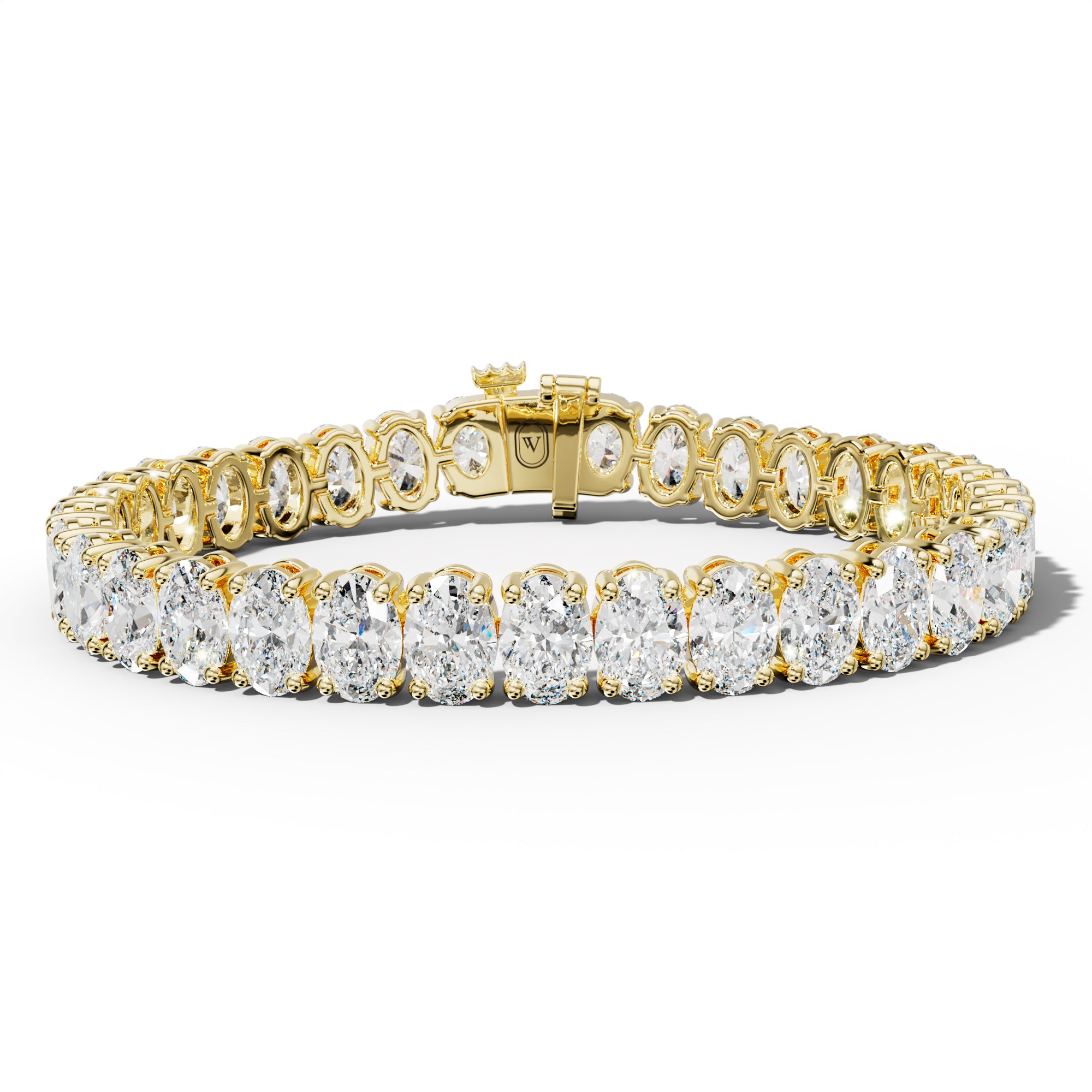 26.0 Carat Oval Diamond Tennis Bracelet