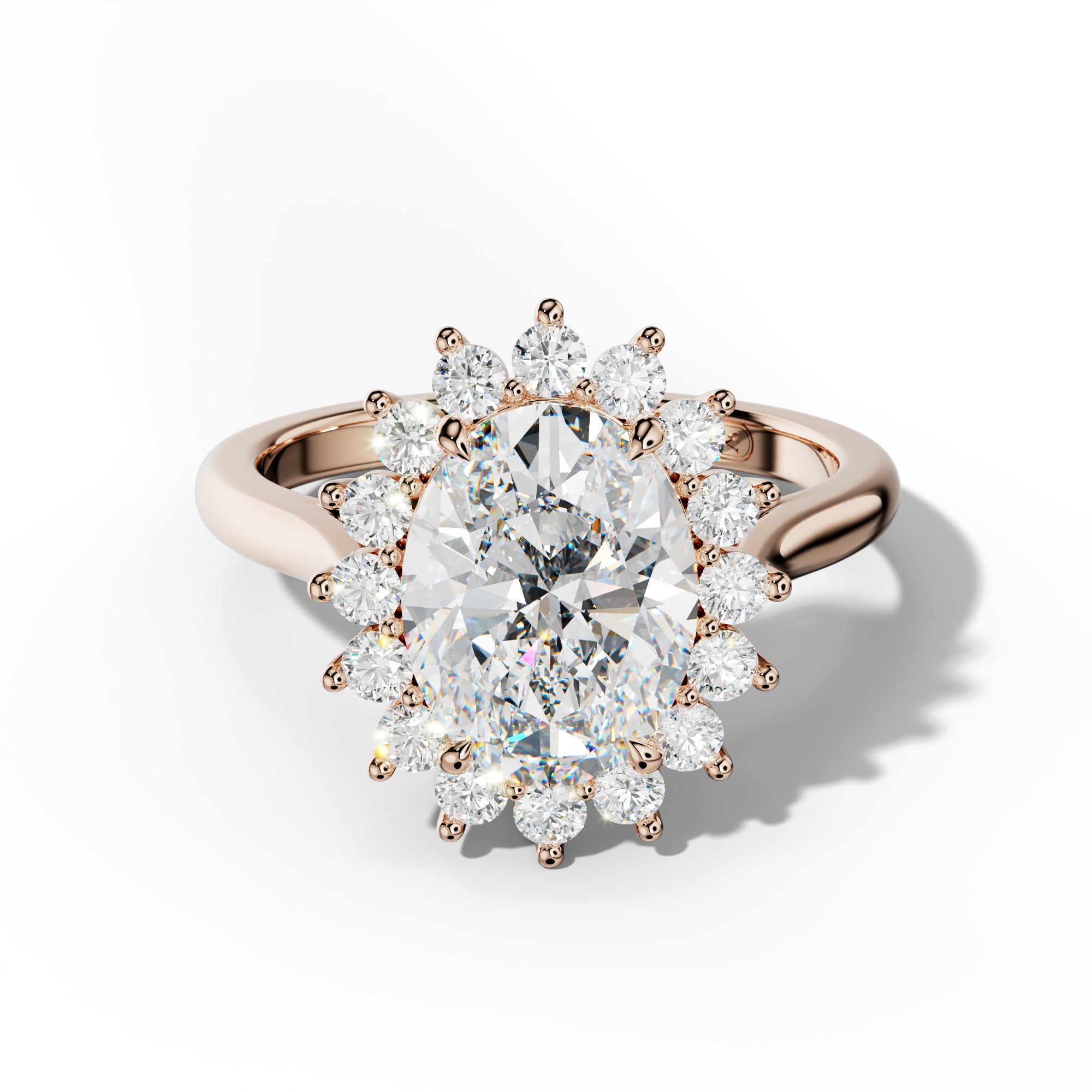 Lillian Oval Diamond Engagement Ring