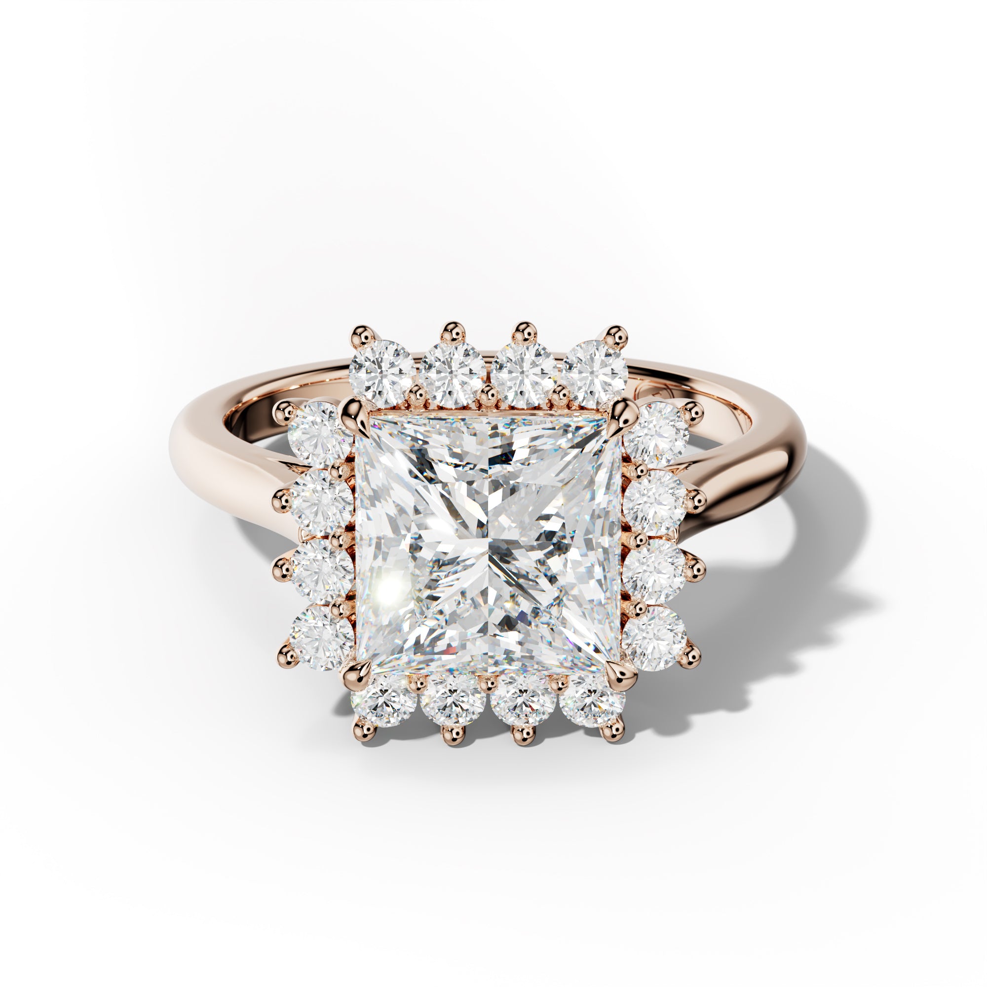 Lillian Princess Cut Engagement Ring