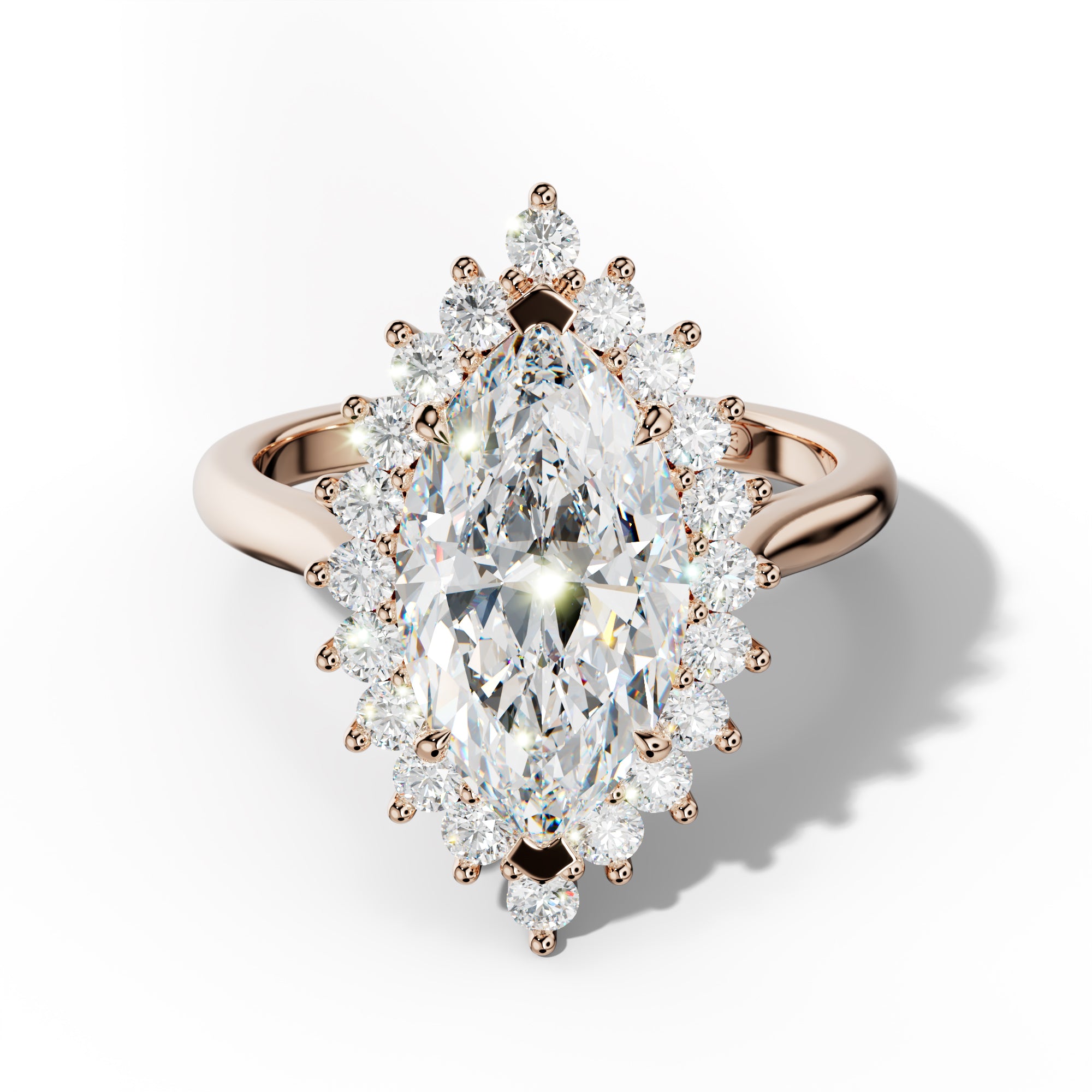 Lillian Marquise Cut Engagement Ring