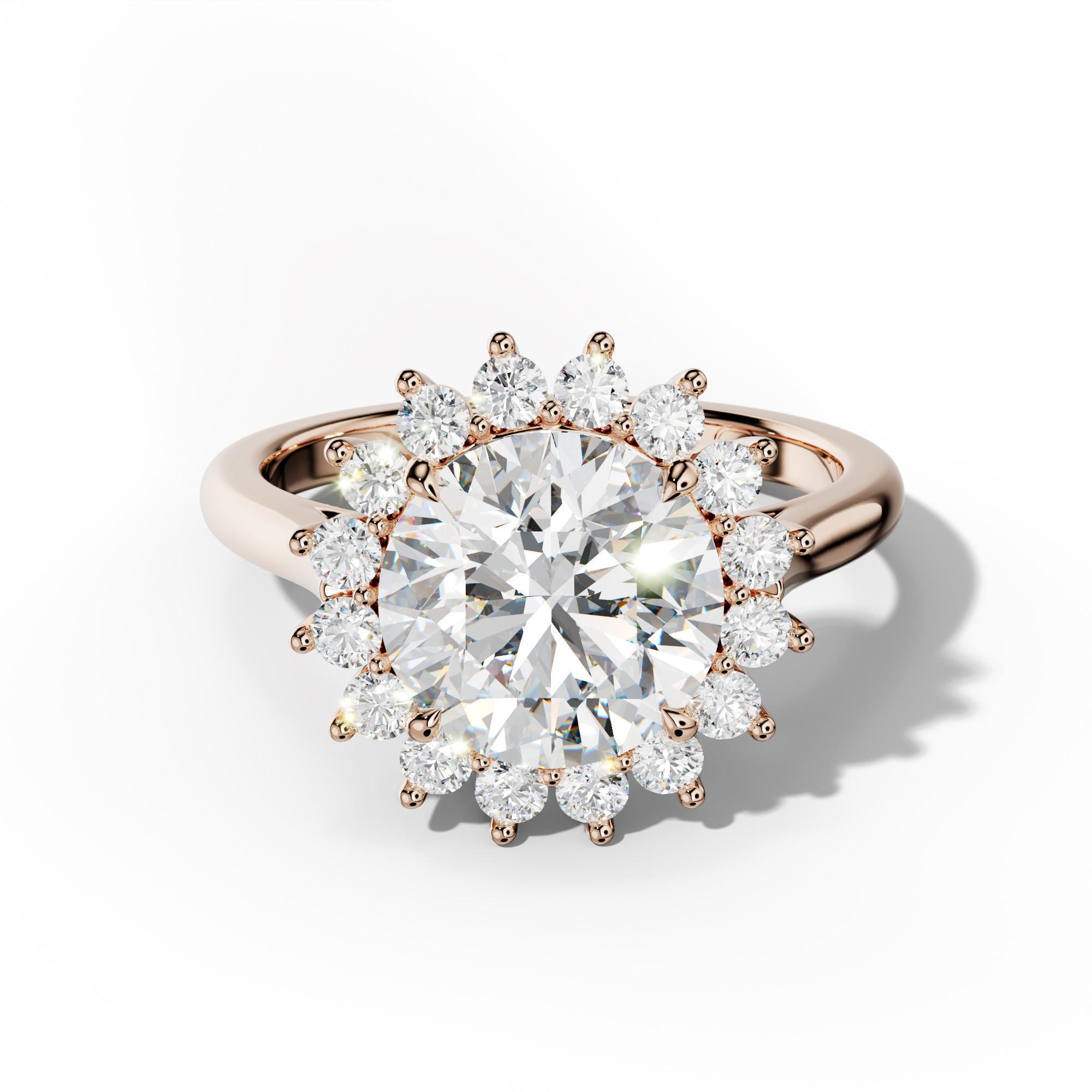 Lillian Round Diamond Engagement Ring