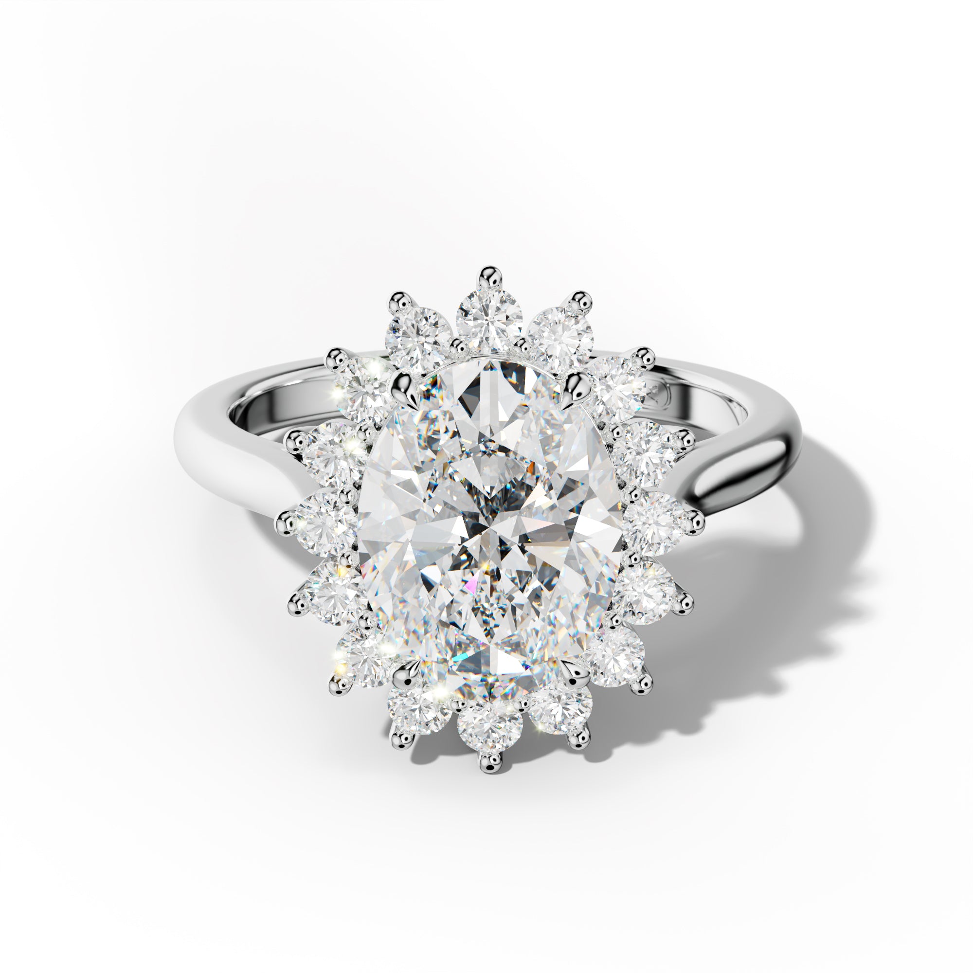 Lillian Oval Diamond Engagement Ring