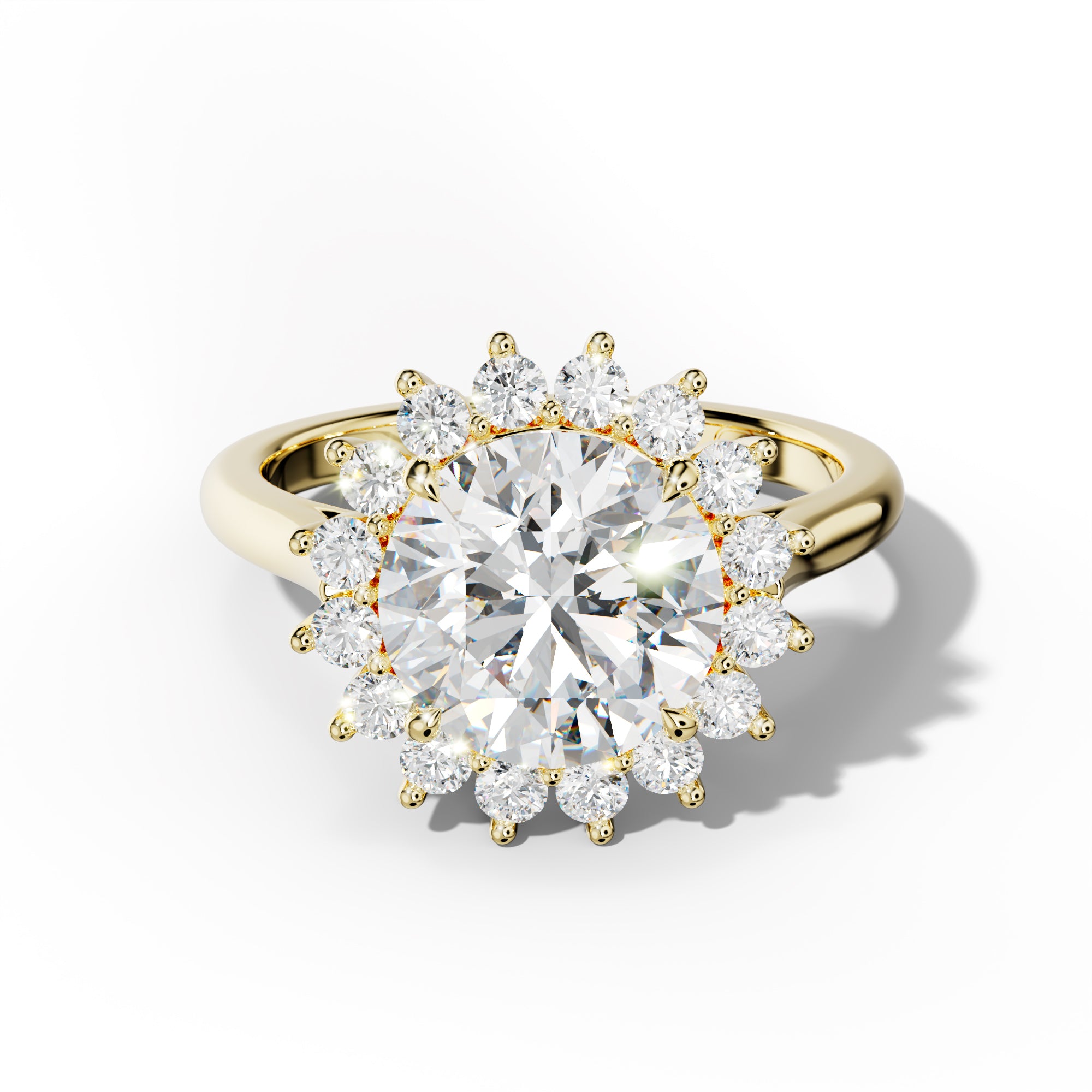 Lillian Round Diamond Engagement Ring