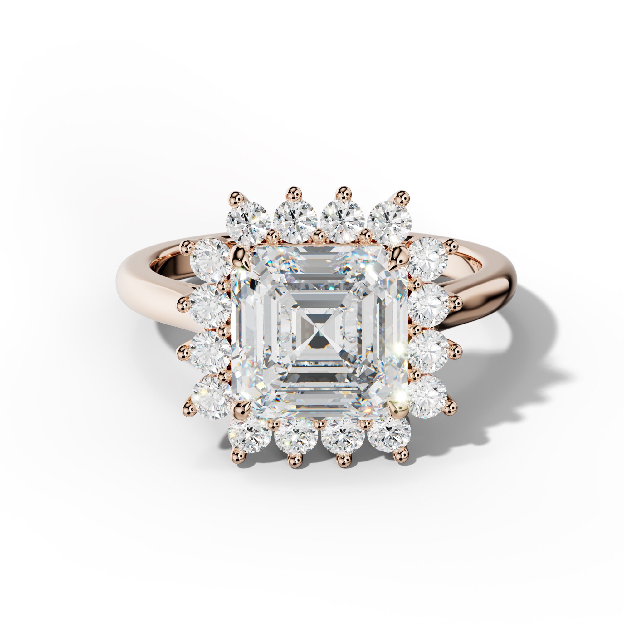 Lillian Asscher Cut Engagement Ring