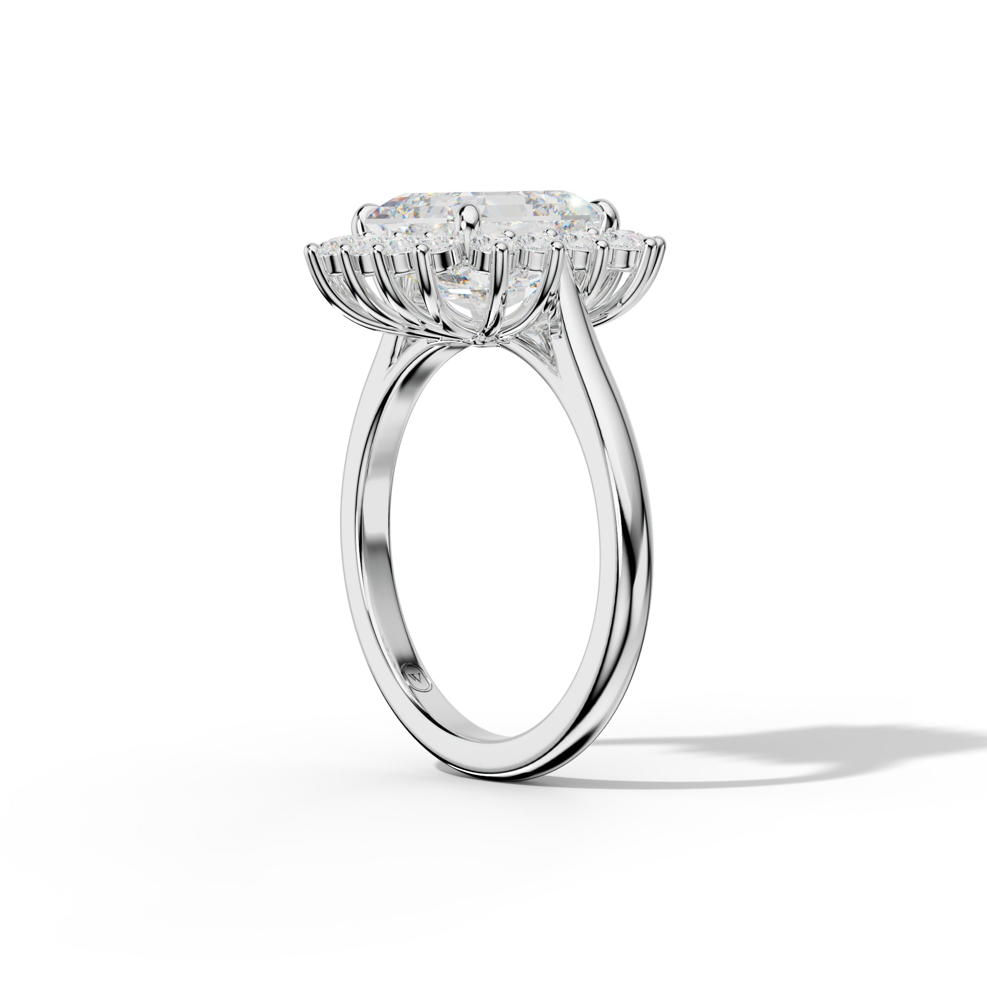 Lillian Asscher Cut Engagement Ring
