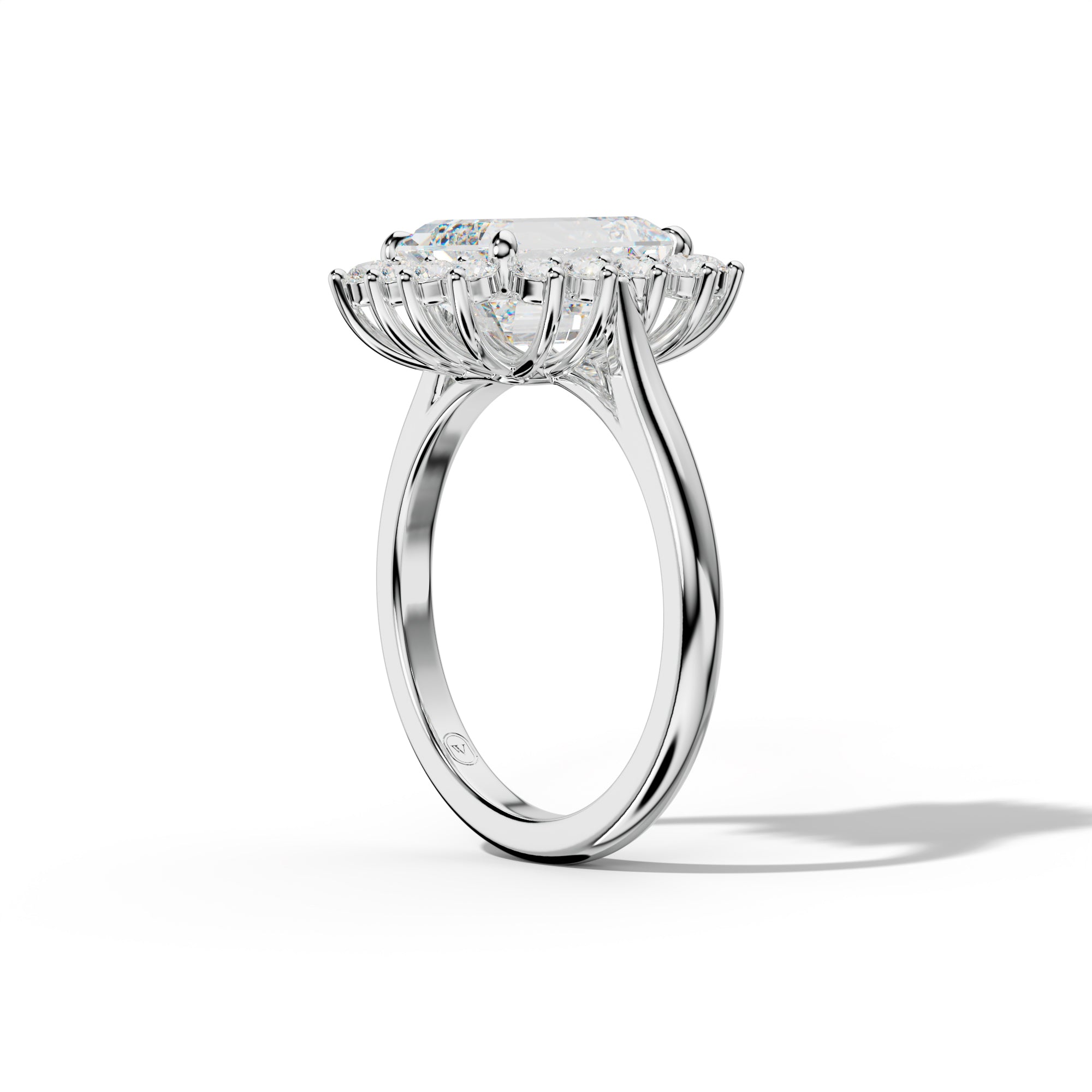 Lillian Emerald Cut Engagement Ring