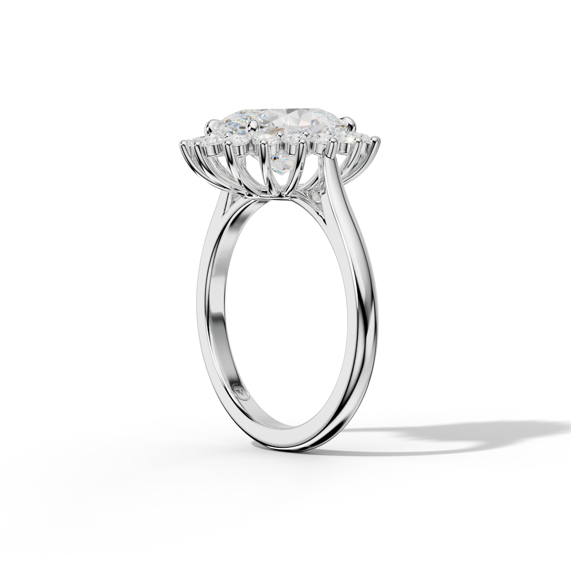 Lillian Oval Diamond Engagement Ring