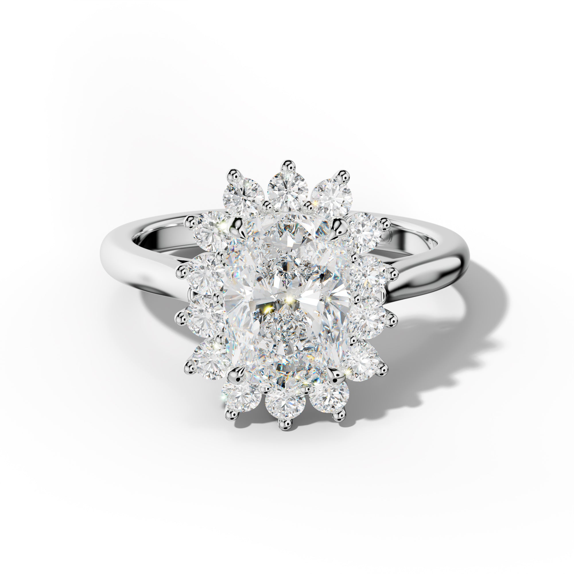 Lillian Elongated Cushion Cut Engagement Ring