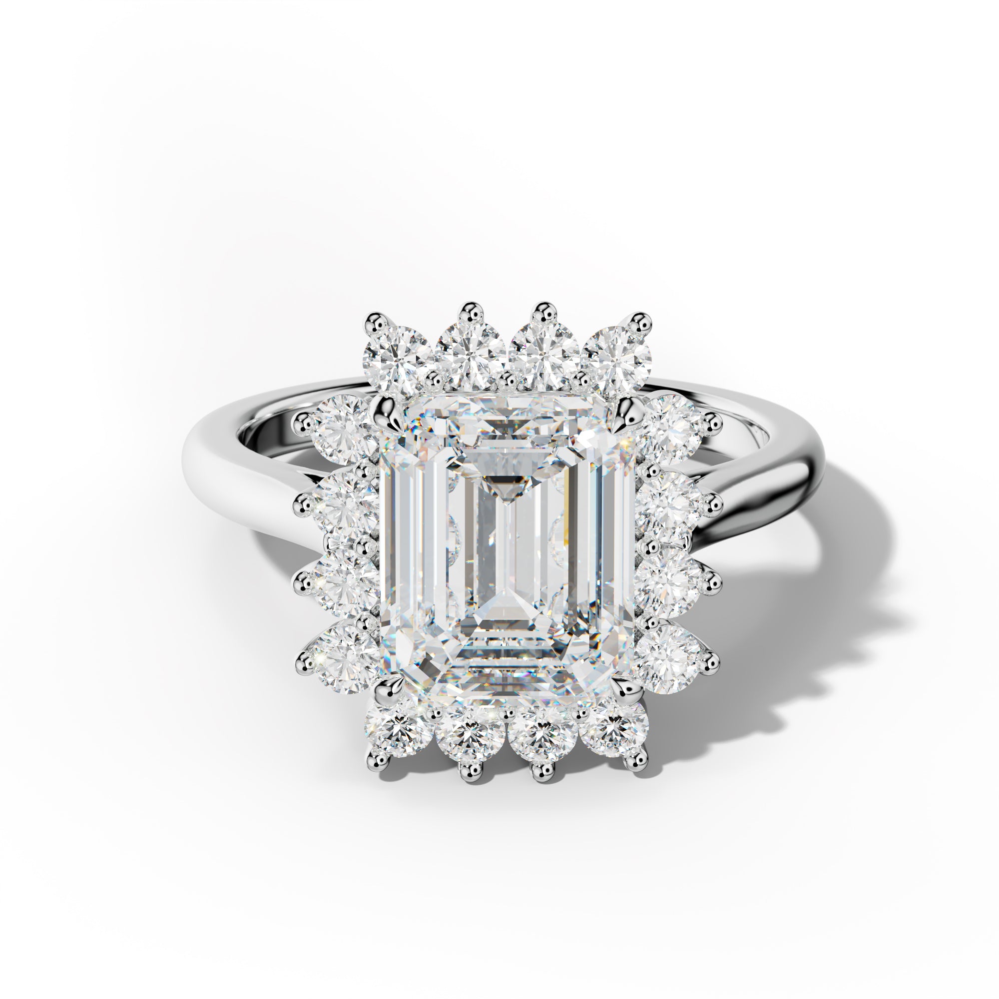 Lillian Emerald Cut Engagement Ring
