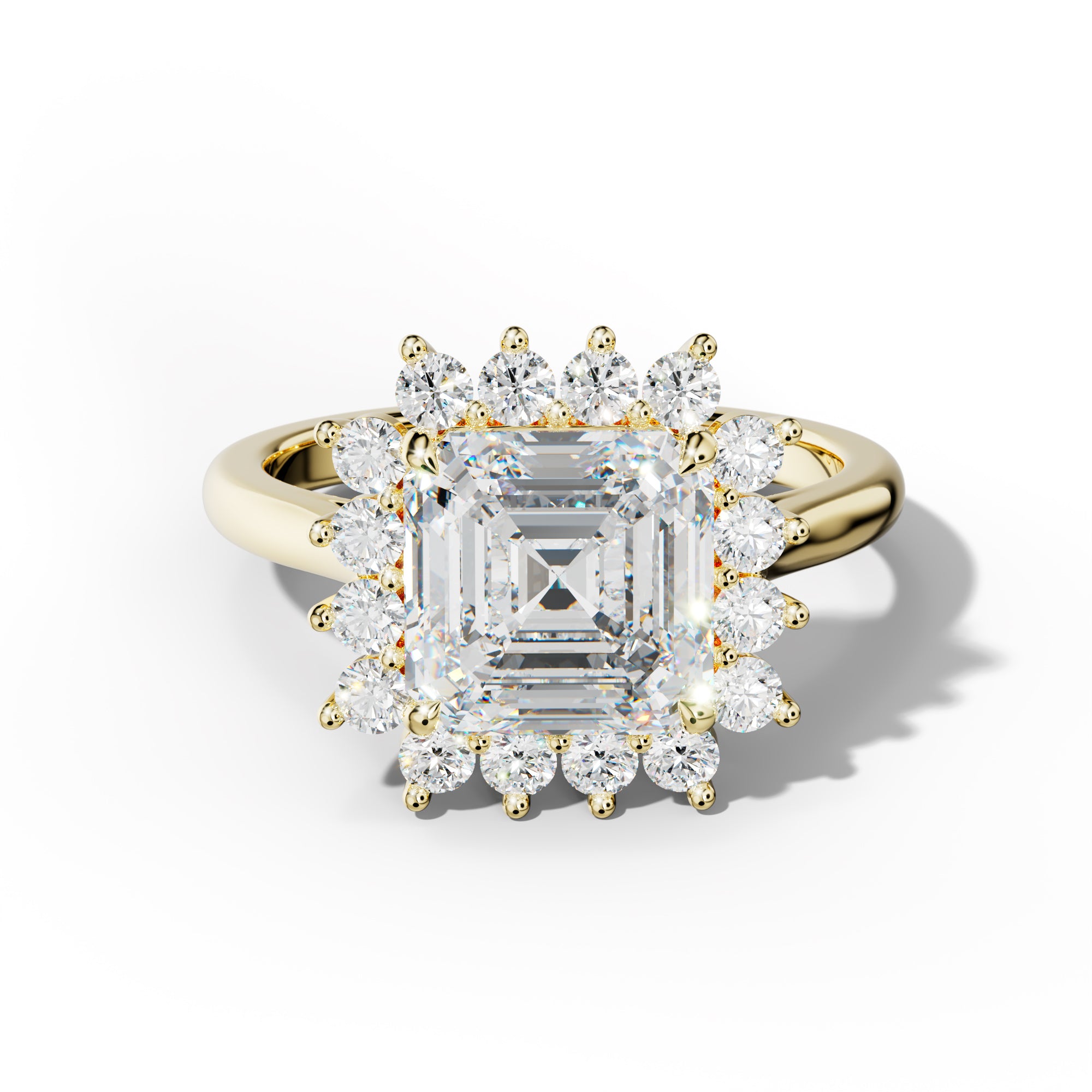 Lillian Asscher Cut Engagement Ring