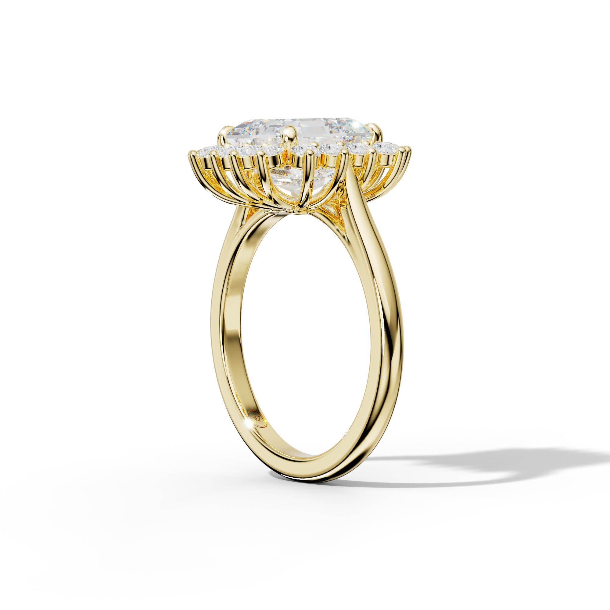 Lillian Asscher Cut Engagement Ring