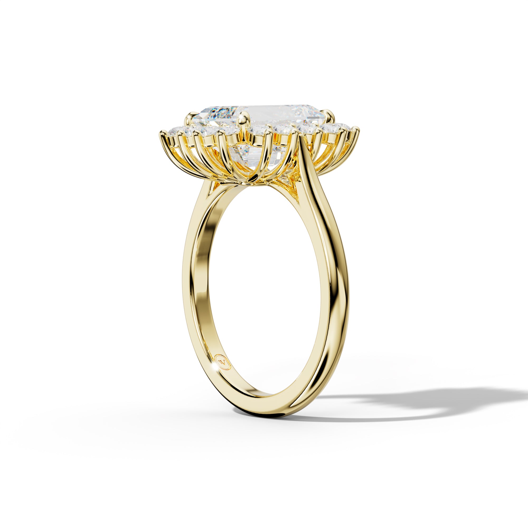 Lillian Emerald Cut Engagement Ring