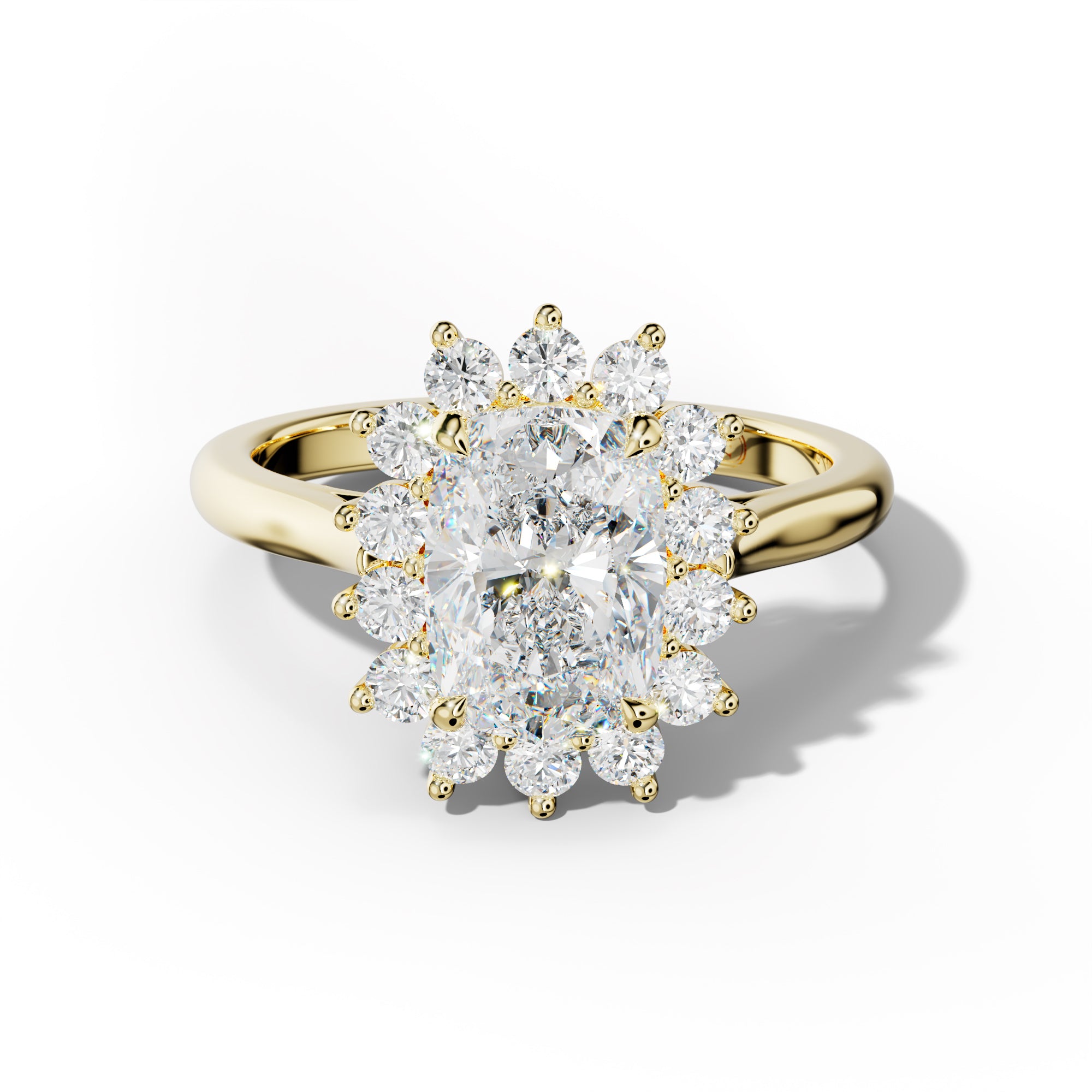 Lillian Elongated Cushion Cut Engagement Ring