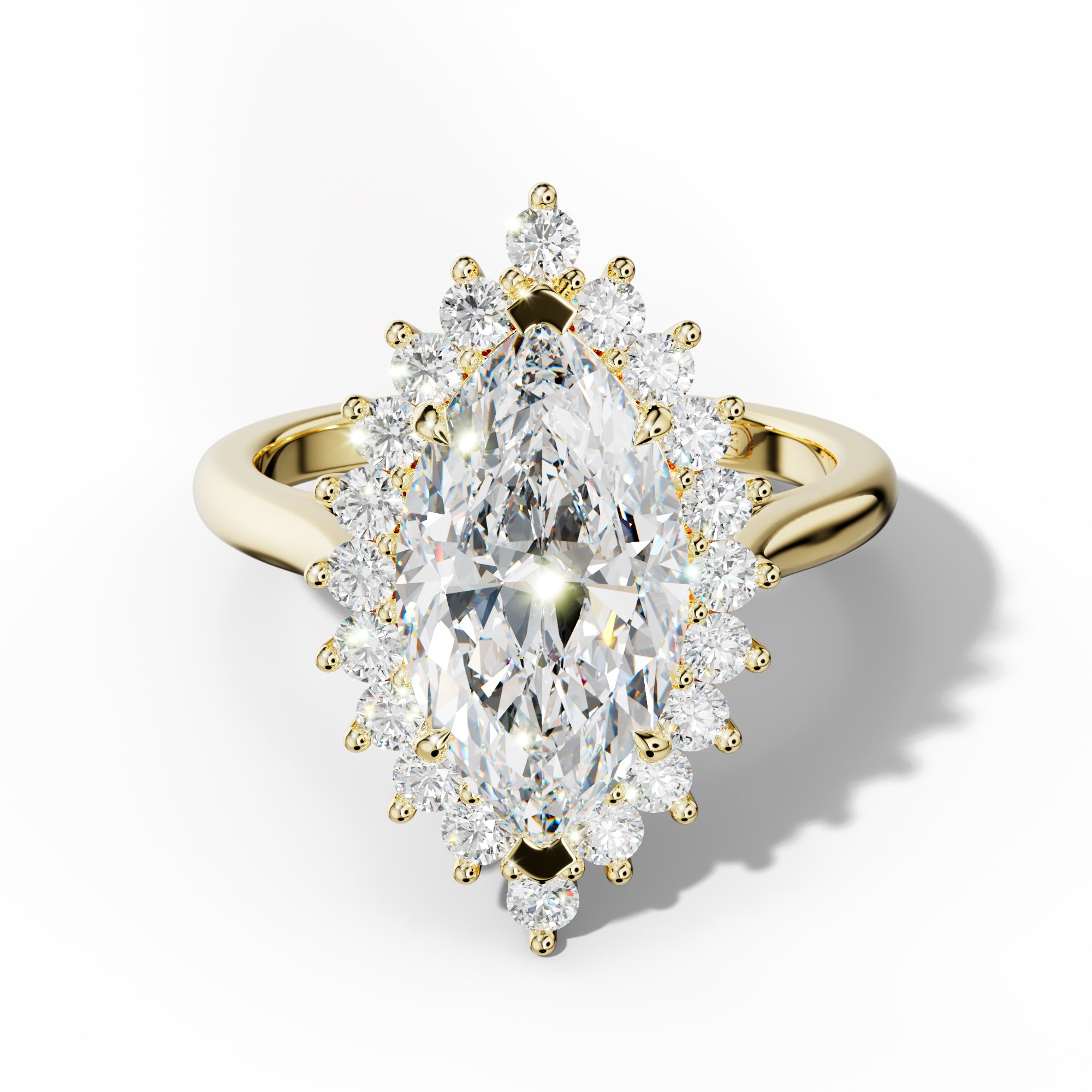 Lillian Marquise Cut Engagement Ring