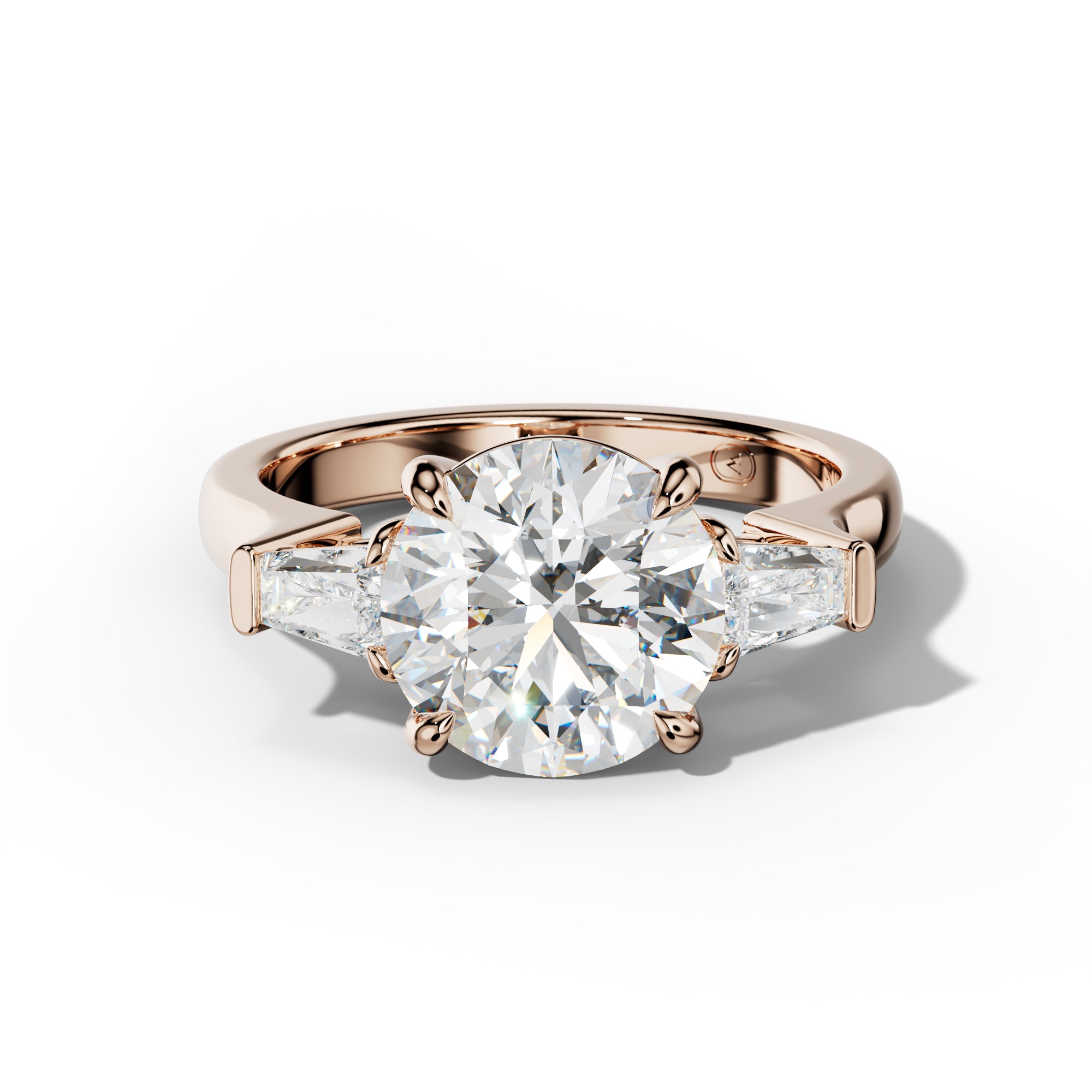 Zaria Round Diamond Engagement Ring