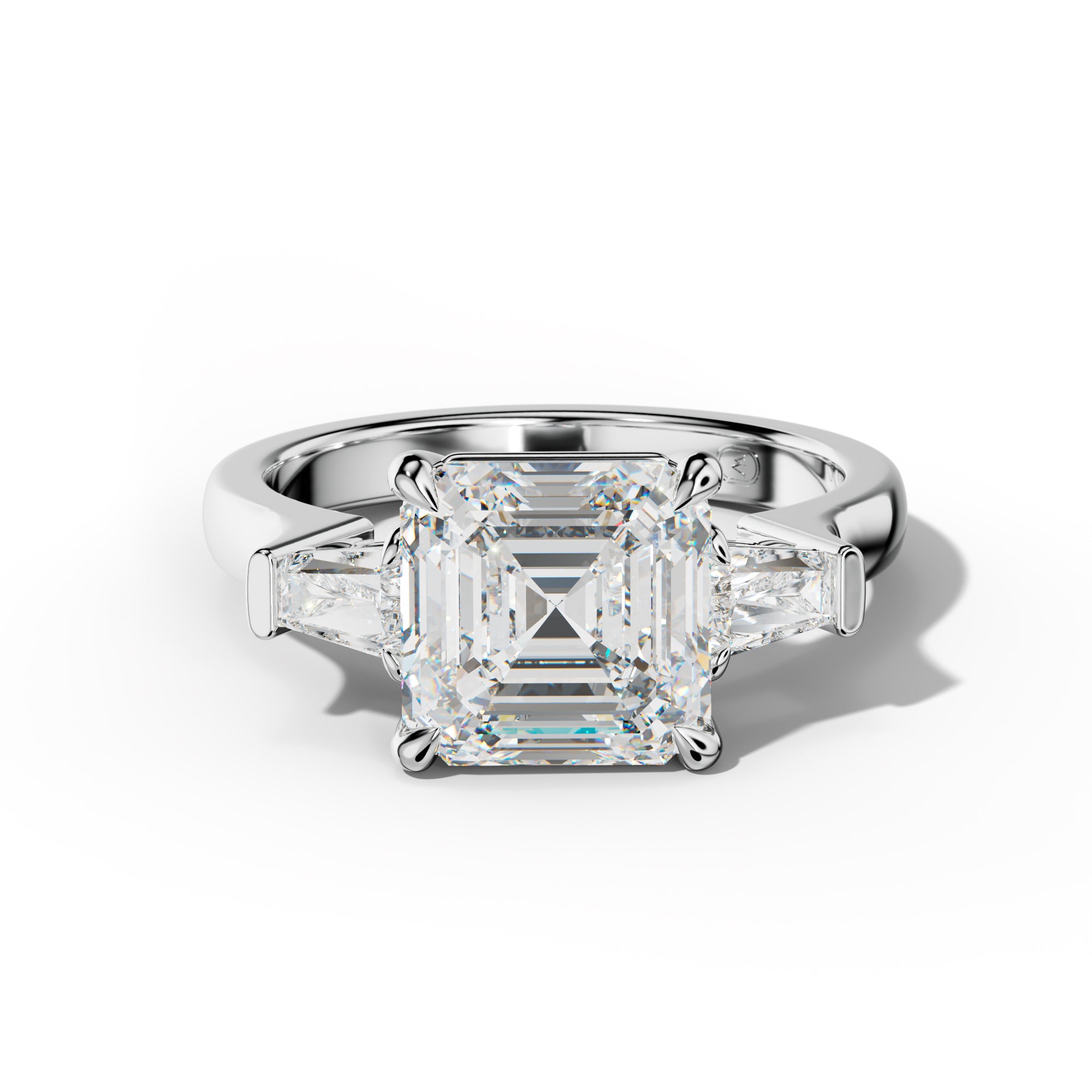 Zaria Asscher Cut Engagement Ring