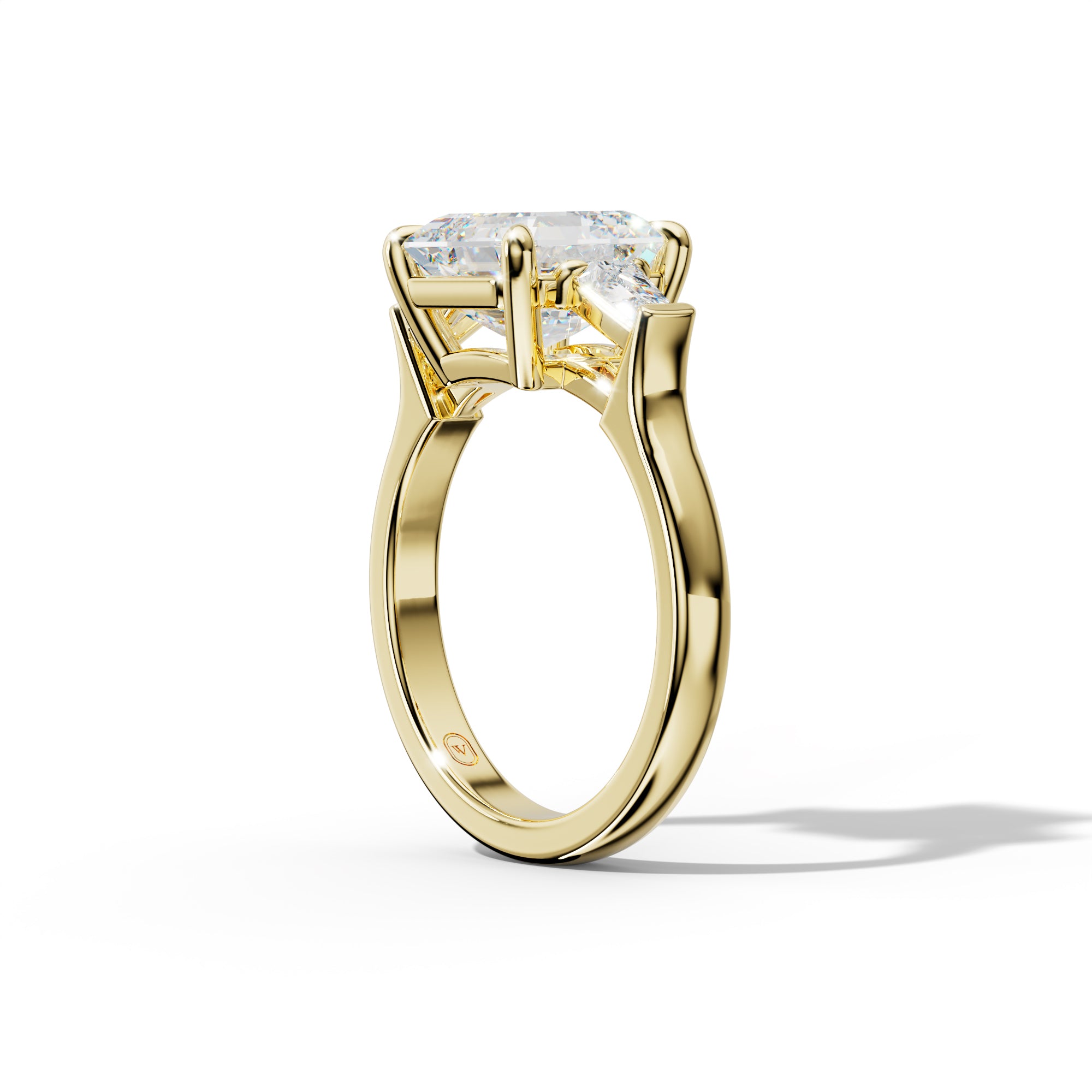 Zaria Asscher Cut Engagement Ring