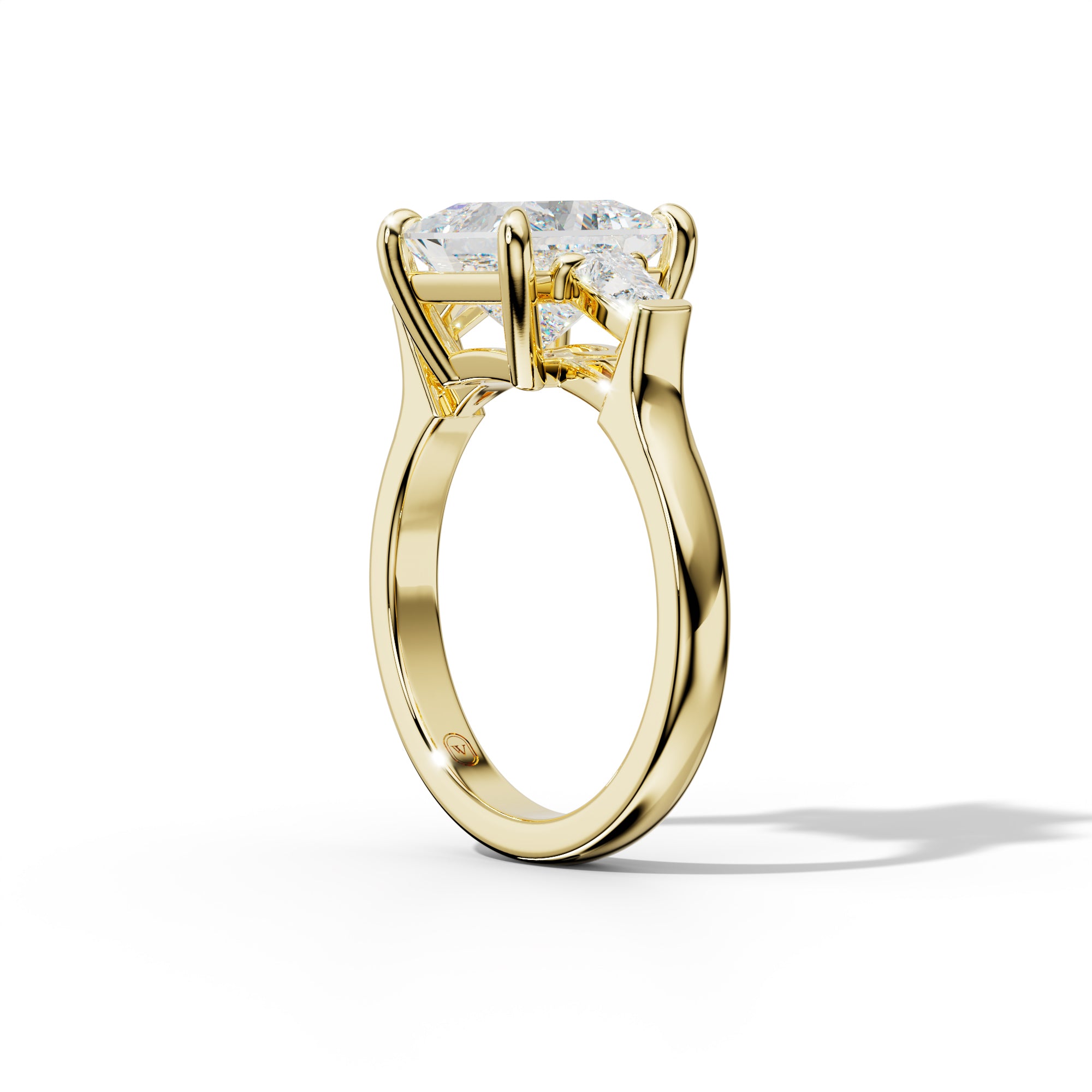Zaria Princess Cut Engagement Ring