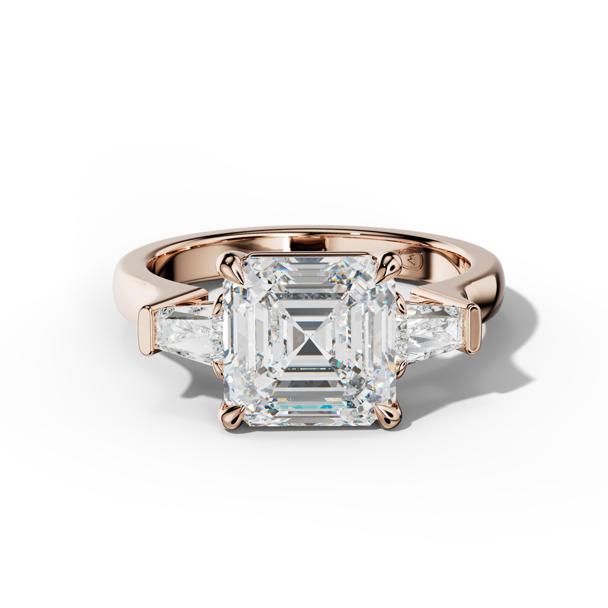 Zaria Asscher Cut Engagement Ring