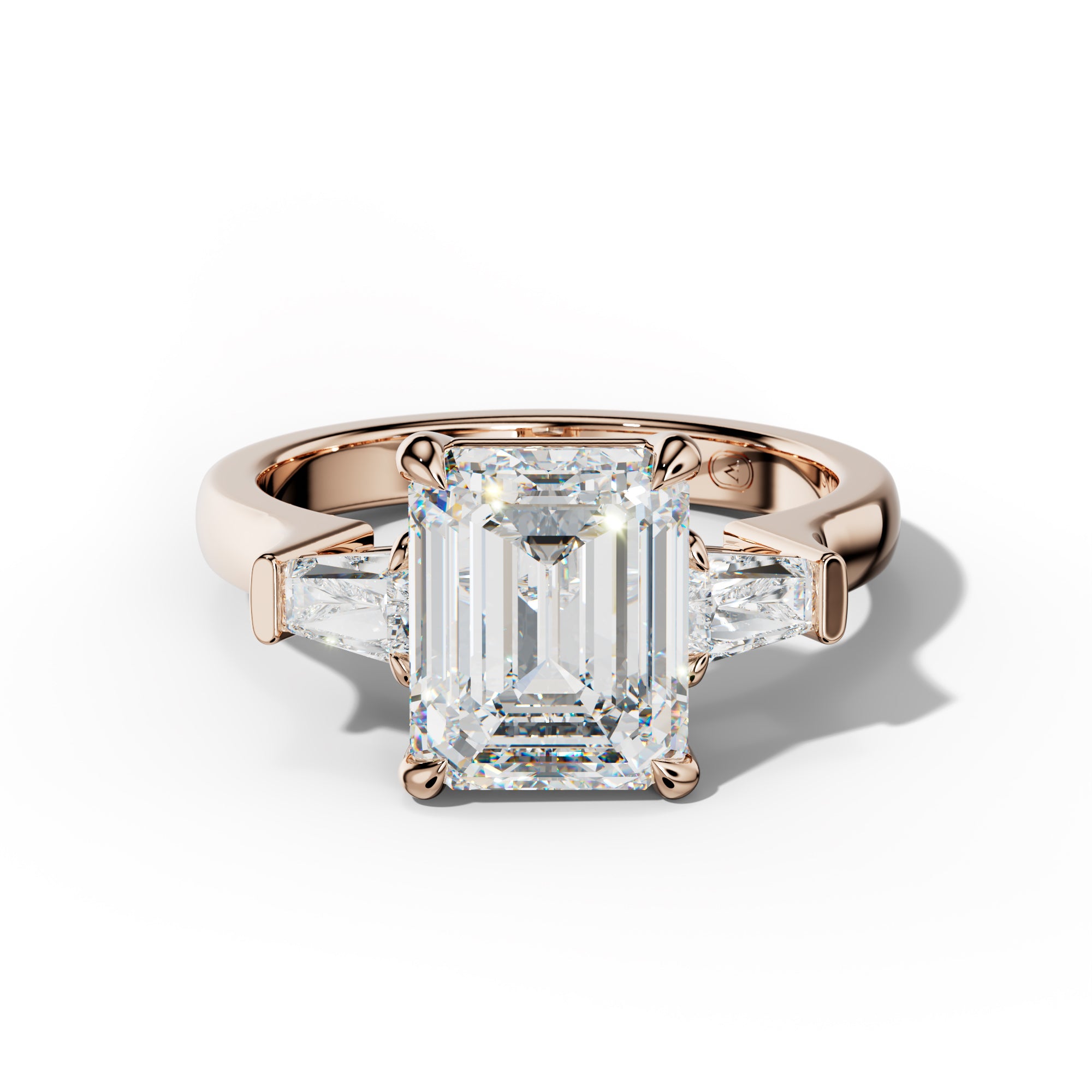 Zaria Emerald Cut Engagement Ring
