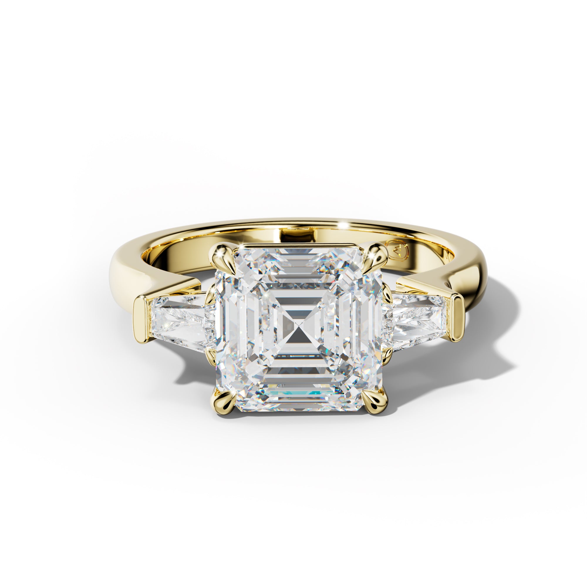 Zaria Asscher Cut Engagement Ring