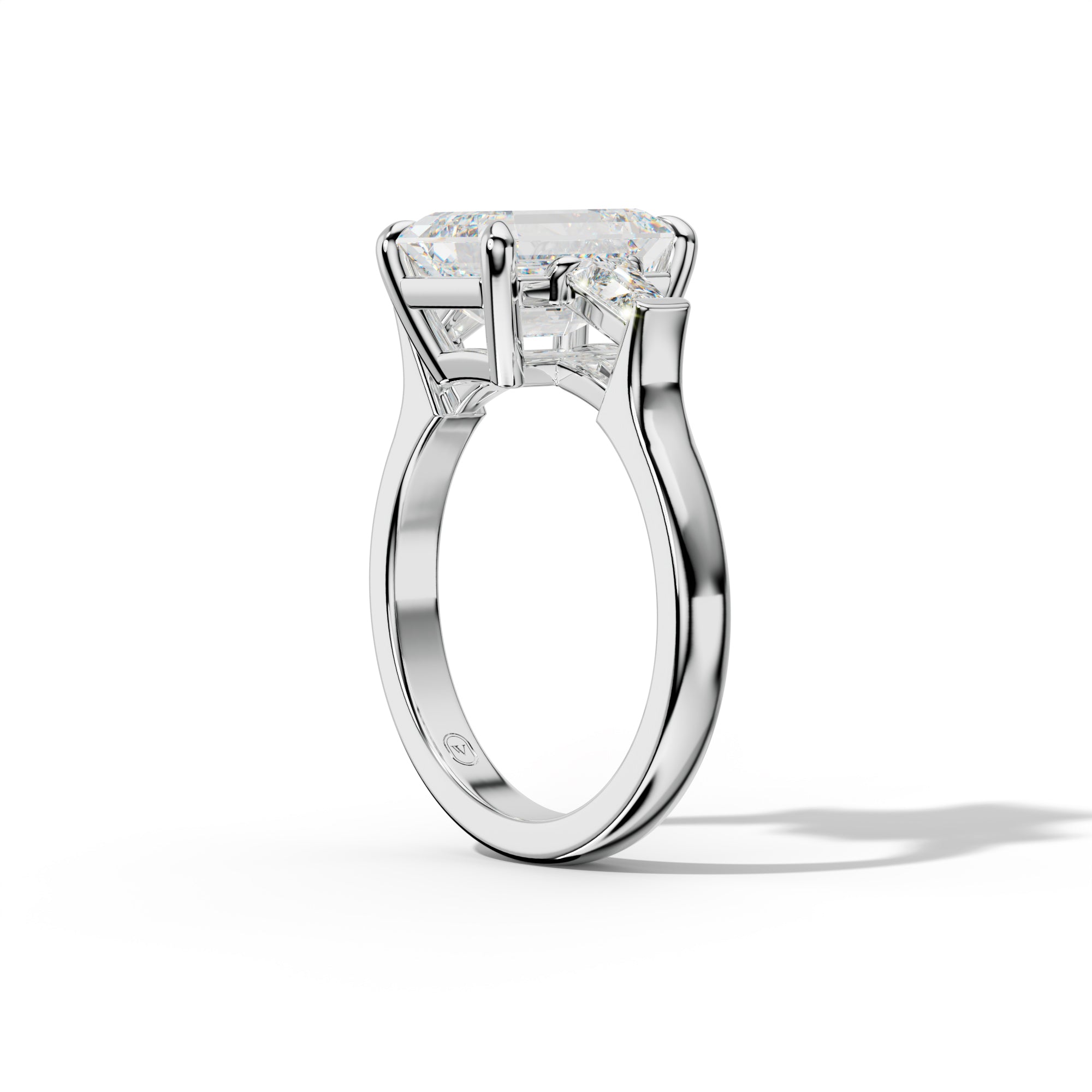 Zaria Emerald Cut Engagement Ring