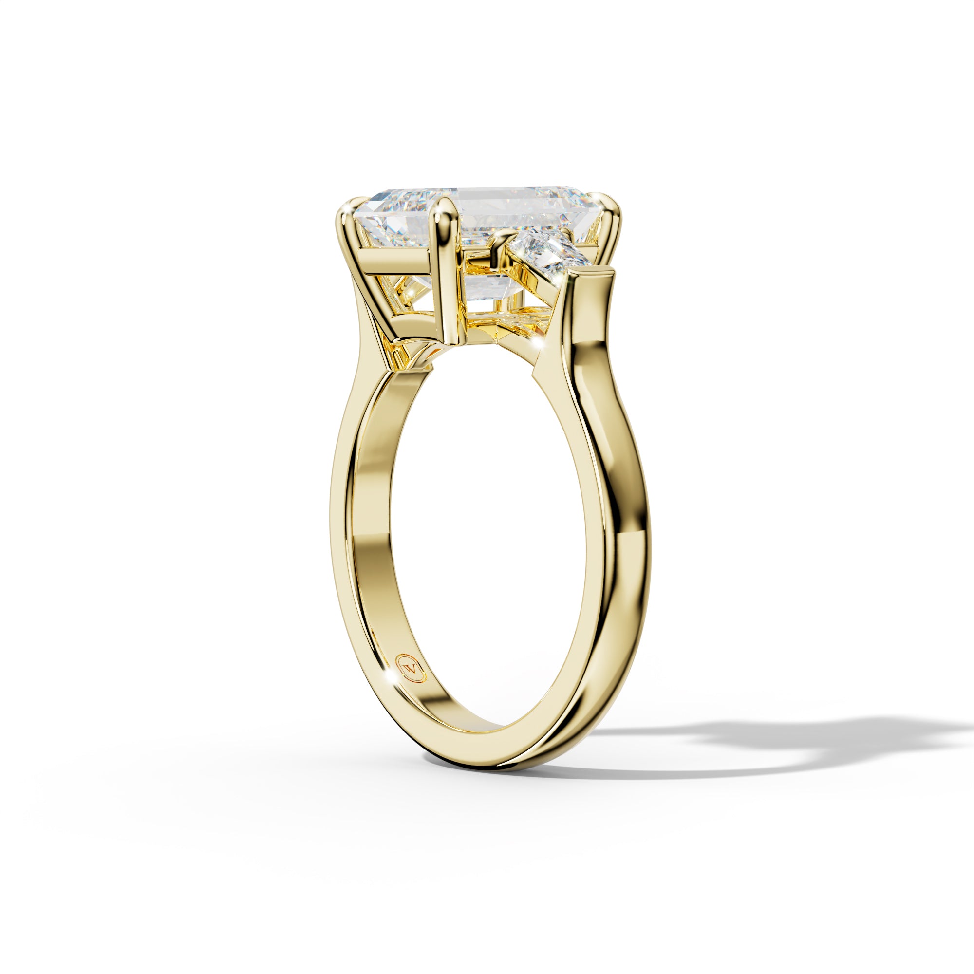 Zaria Emerald Cut Engagement Ring