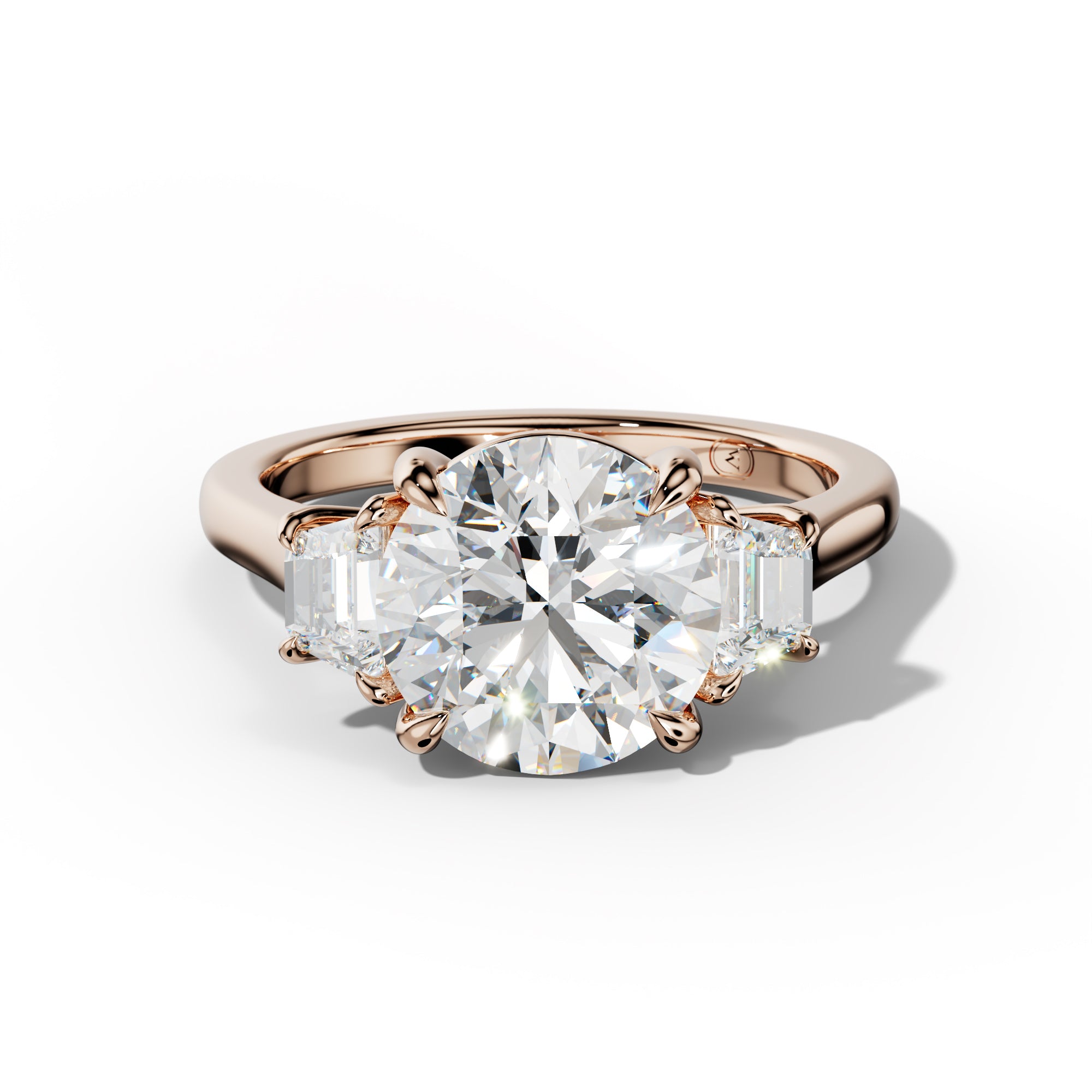 Emery Round Diamond Engagement Ring