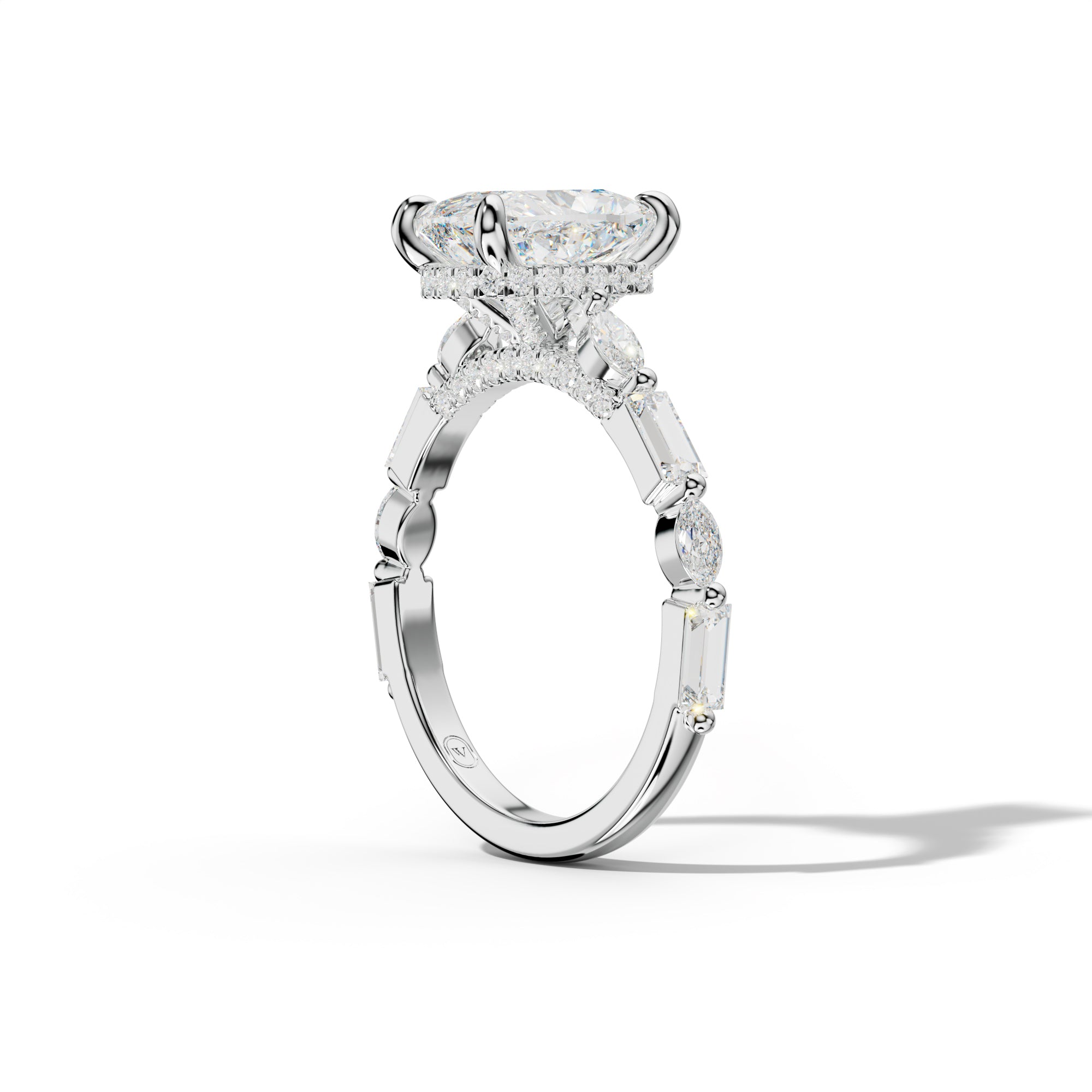 Clara Elongated Cushion Cut Engagement Ring