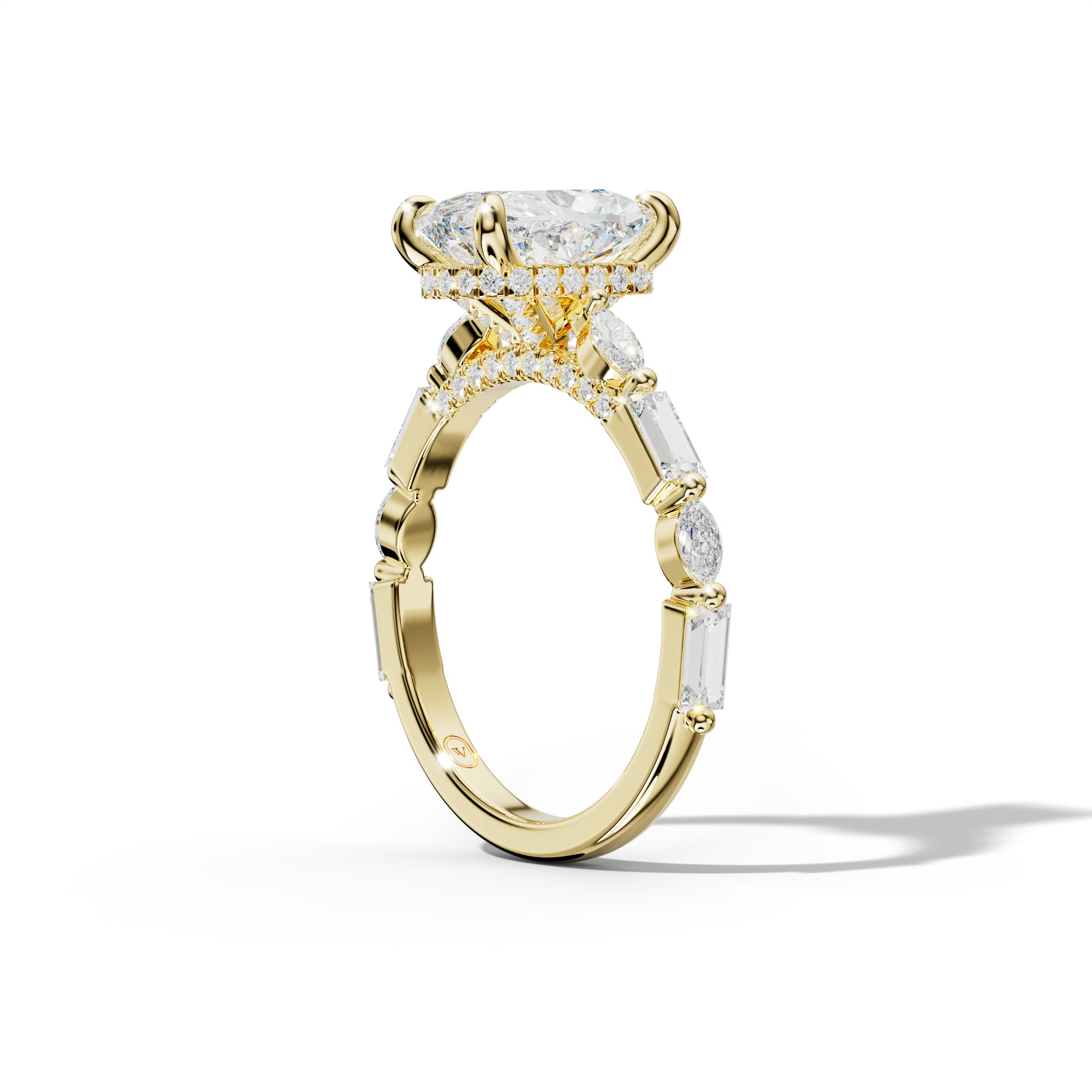 Clara Elongated Cushion Cut Engagement Ring